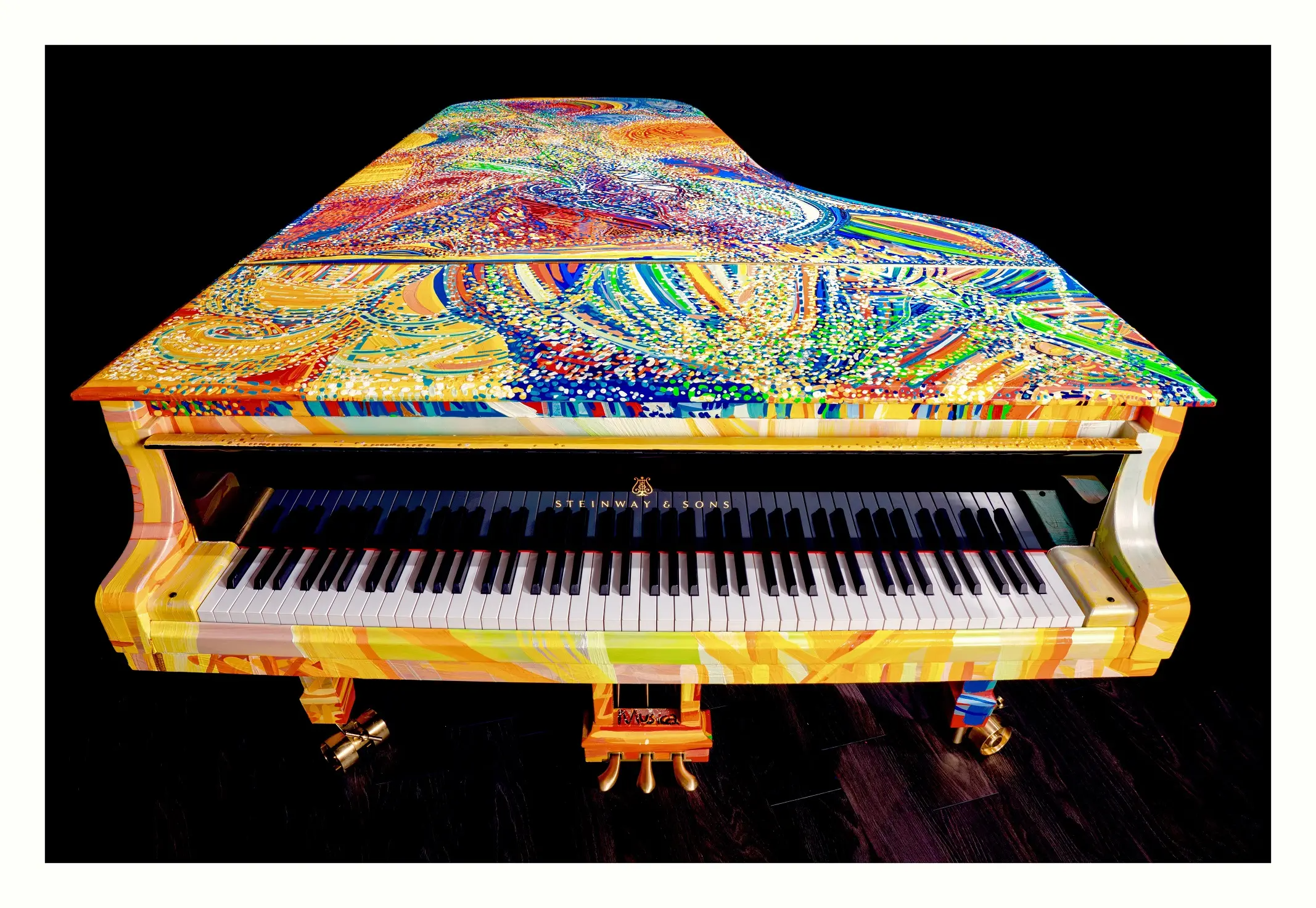 Nghệ Sĩ Steinway Vẽ Tay Toàn Bộ Cây Piano Model D Để Tạo Nên Cây Steinway “Chromasoul”