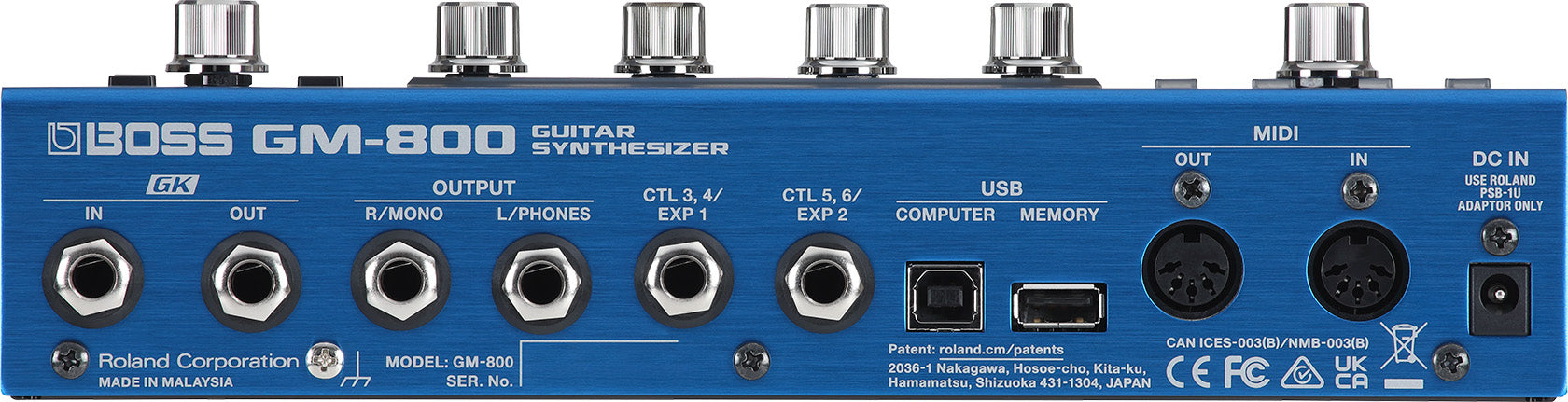 Pedal Guitar Synthesizer Boss GM-800-Mai Nguyên Music