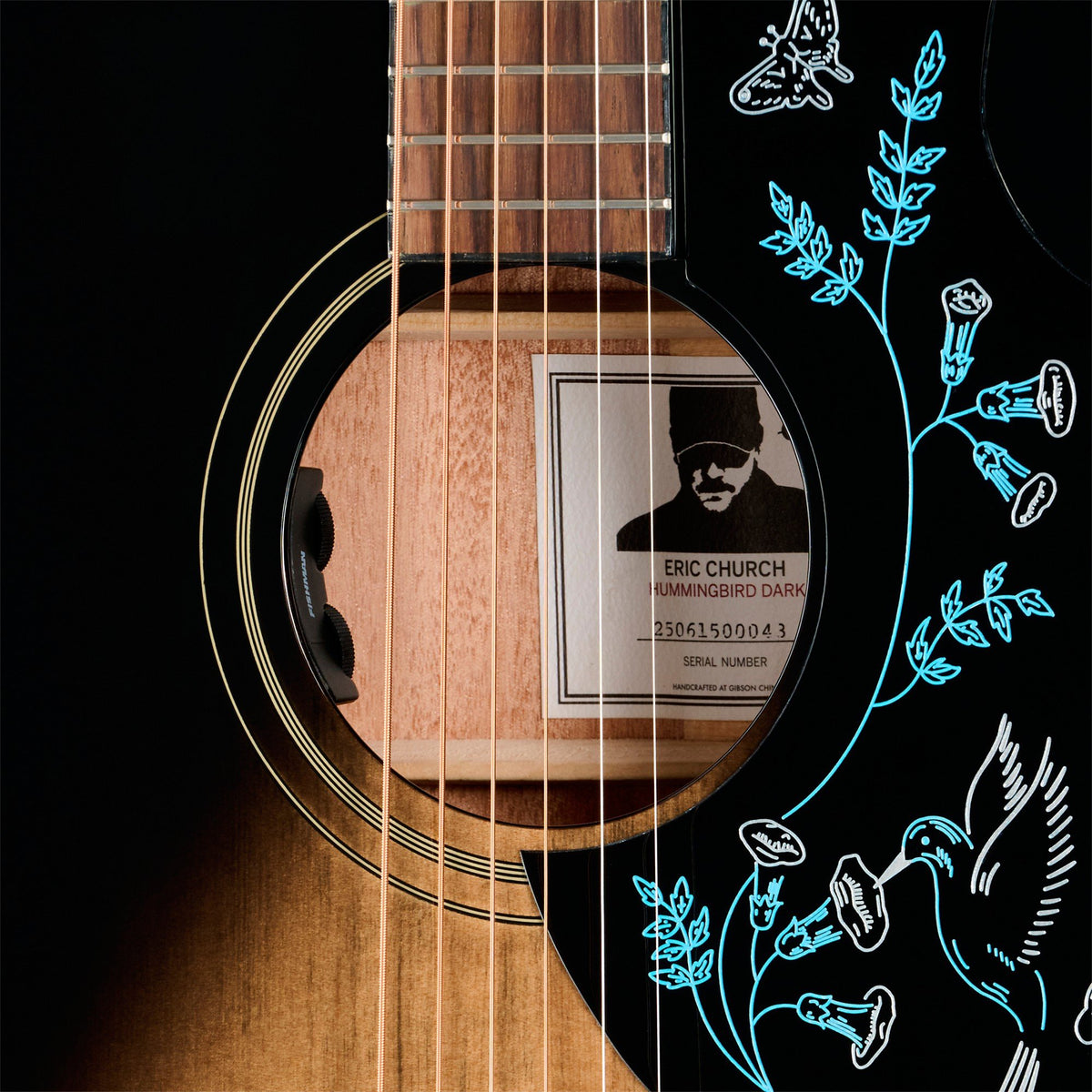 Đàn Guitar Acoustic Epiphone Eric Church Hummingbird Dark Artist - Cobra Burst