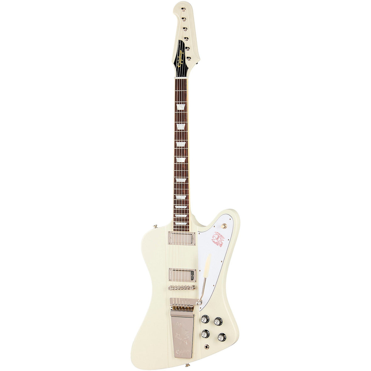 Đàn Guitar Điện Epiphone Inspired By Gibson Custom 1963 Firebird V Reissue With Maestro Vibrola - Polaris White