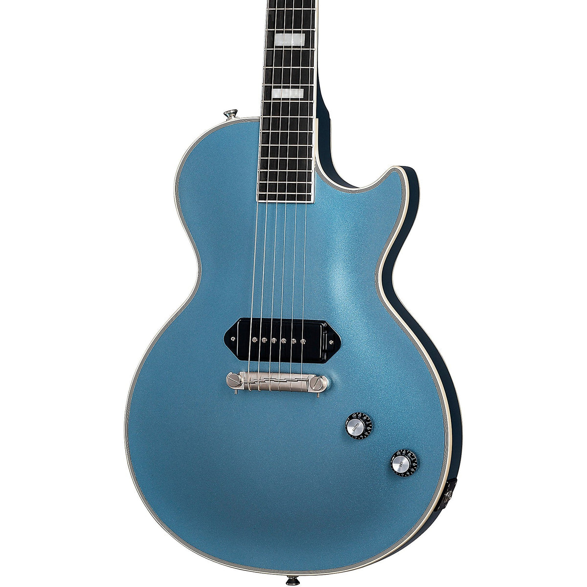 Đàn Guitar Điện Epiphone Jared James Nichols "Blues Power" Les Paul Custom Artist - Aged Pelham Blue