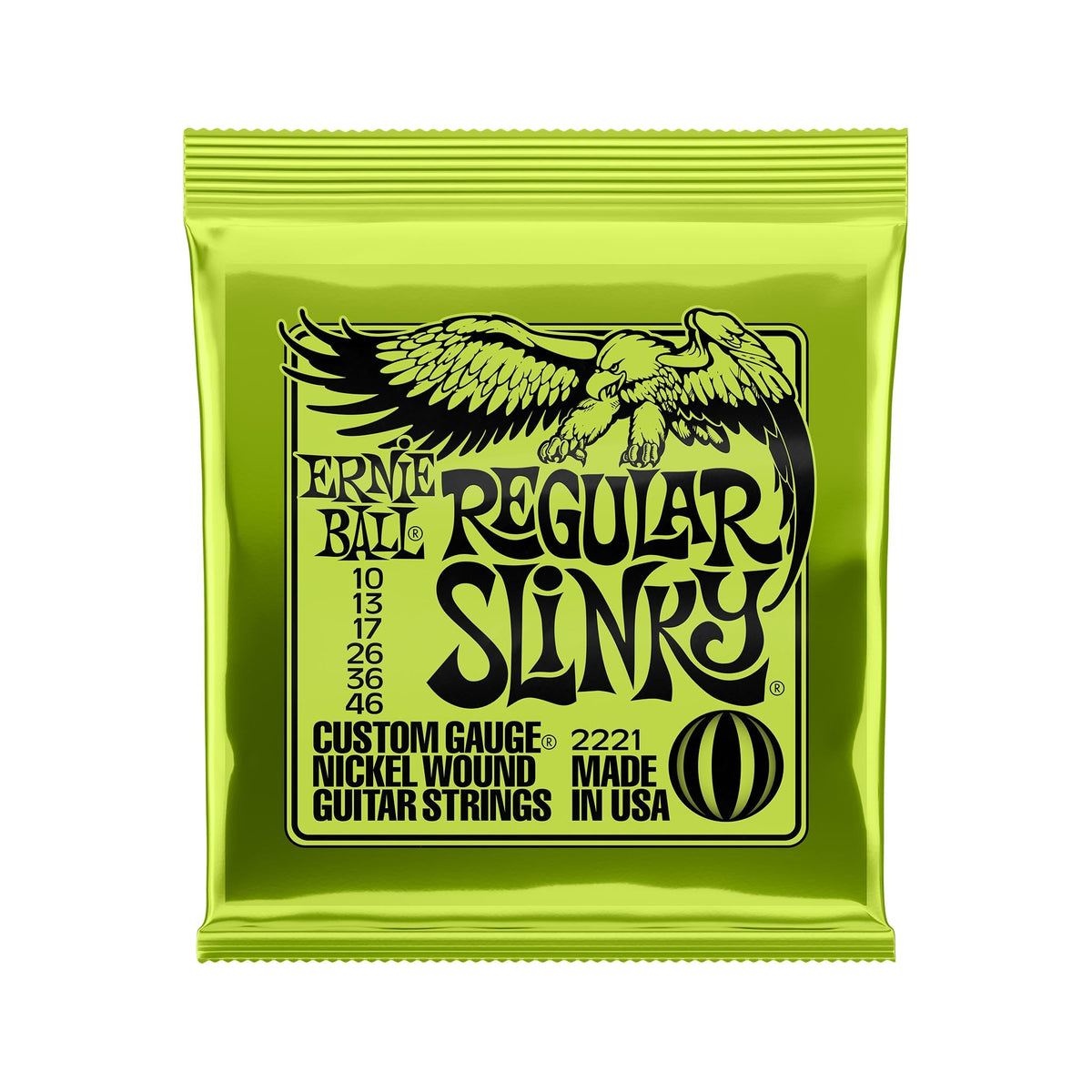 Dây Đàn Guitar Điện Ernie Ball Regular Slinky Nickel Wound, 10-46