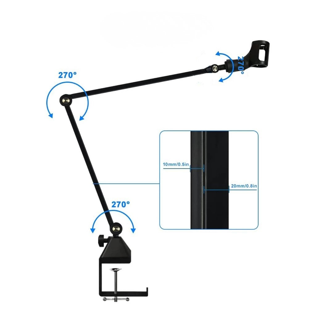 Giá Đỡ Micro Kẹp Bàn Dr.Mic F08
