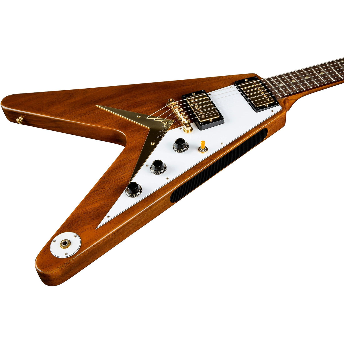 Đàn Guitar Điện Gibson Historic Collection Custom 1958 Mahogany Flying V Reissue VOS - Antique Natural