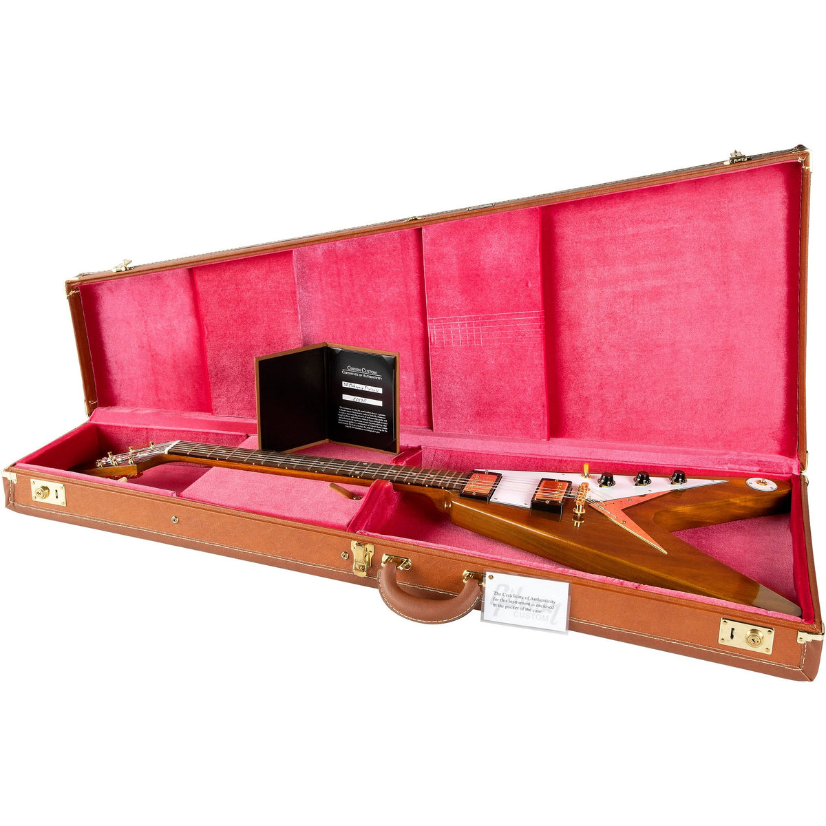 Đàn Guitar Điện Gibson Historic Collection Custom 1958 Mahogany Flying V Reissue VOS - Antique Natural