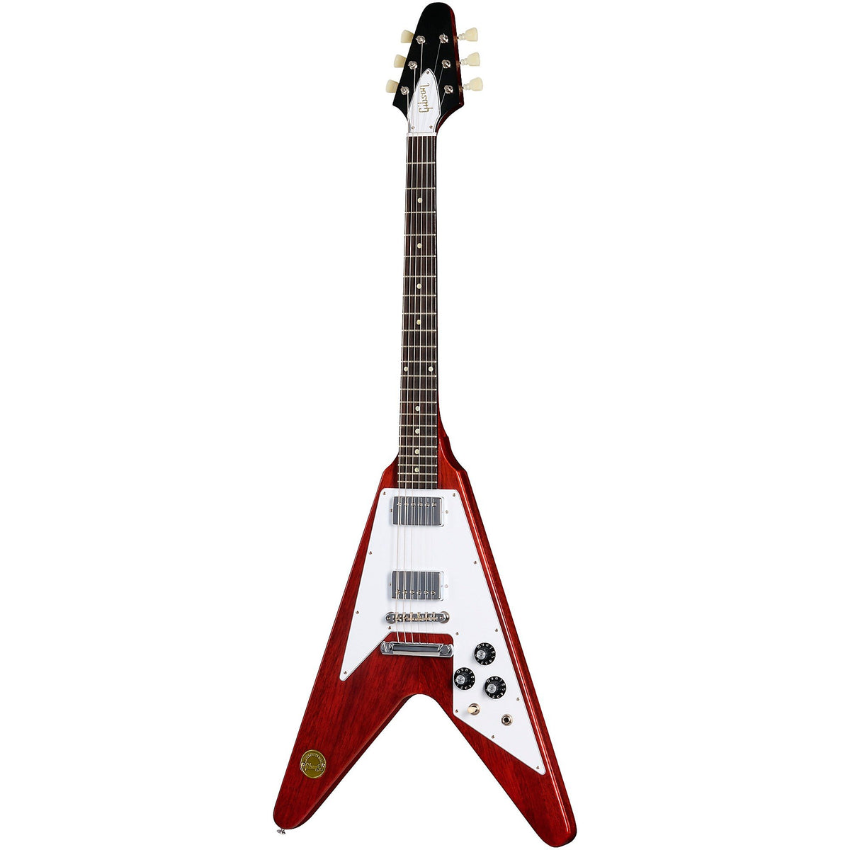 Đàn Guitar Điện Gibson Historic Collection Custom 1971 Flying V Medallion Reissue VOS - Medallion Cherry