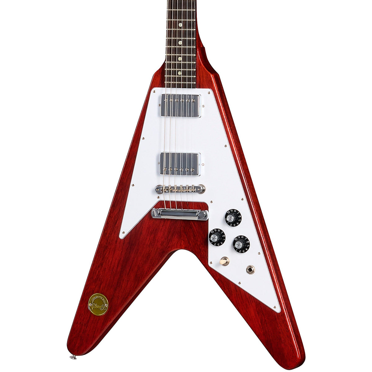 Đàn Guitar Điện Gibson Historic Collection Custom 1971 Flying V Medallion Reissue VOS - Medallion Cherry