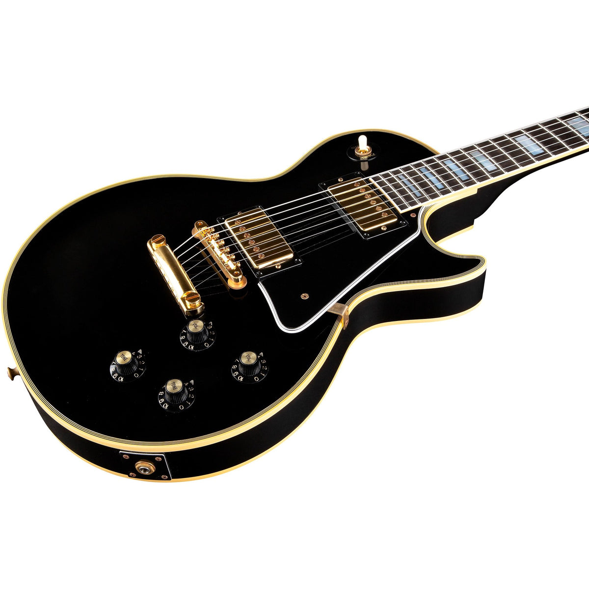 Đàn Guitar Điện Gibson Custom Murphy Lab 1968 Les Paul Custom Reissue Ultra Light Aged - Ebony