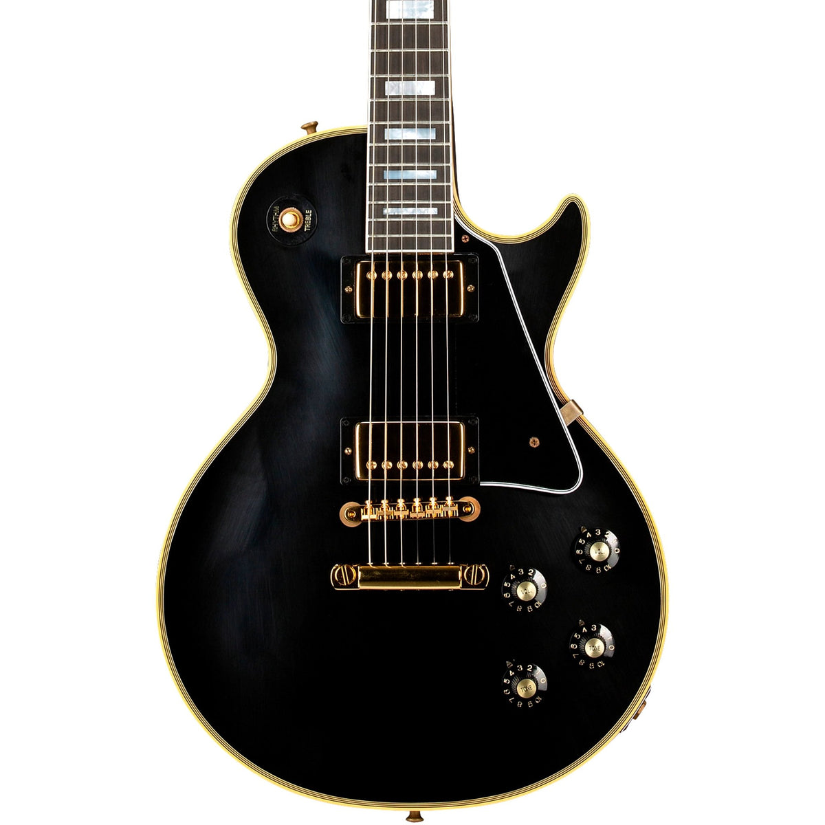 Đàn Guitar Điện Gibson Custom Murphy Lab 1968 Les Paul Custom Reissue Ultra Light Aged - Ebony