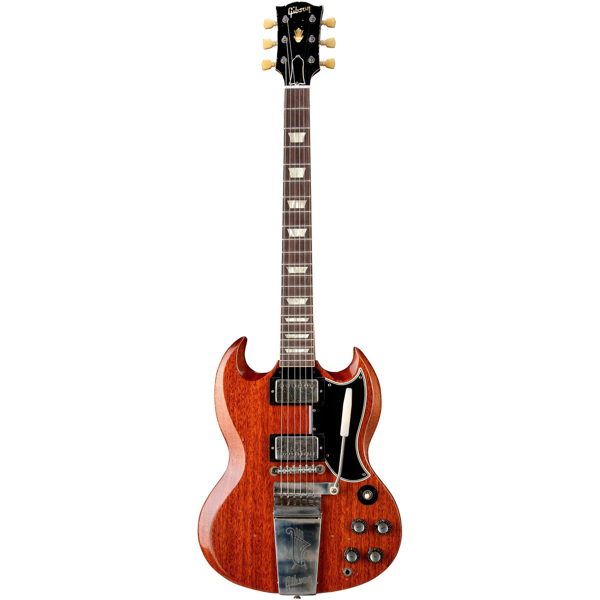 Đàn Guitar Điện Gibson Custom Murphy Lab 1964 SG Standard Reissue With Maestro Vibrola Heavy Aged - Faded Cherry