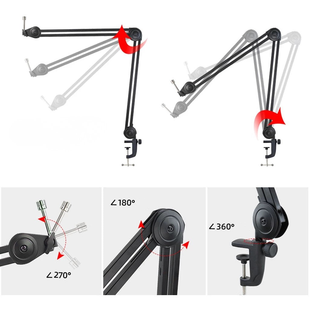 Giá Đỡ Micro Kẹp Bàn NB46