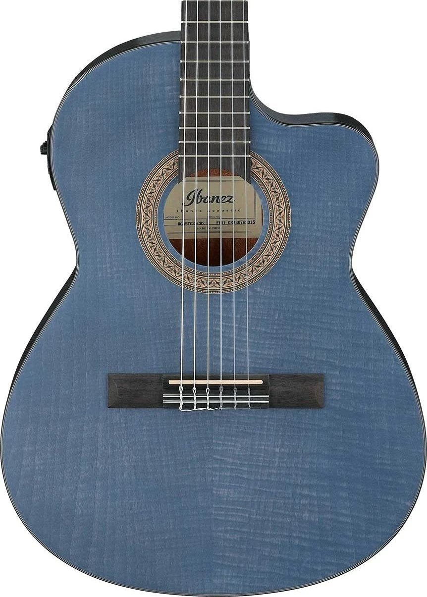 Đàn Guitar Classic Ibanez GA5FMTCE Thinline - Open Pore Berry