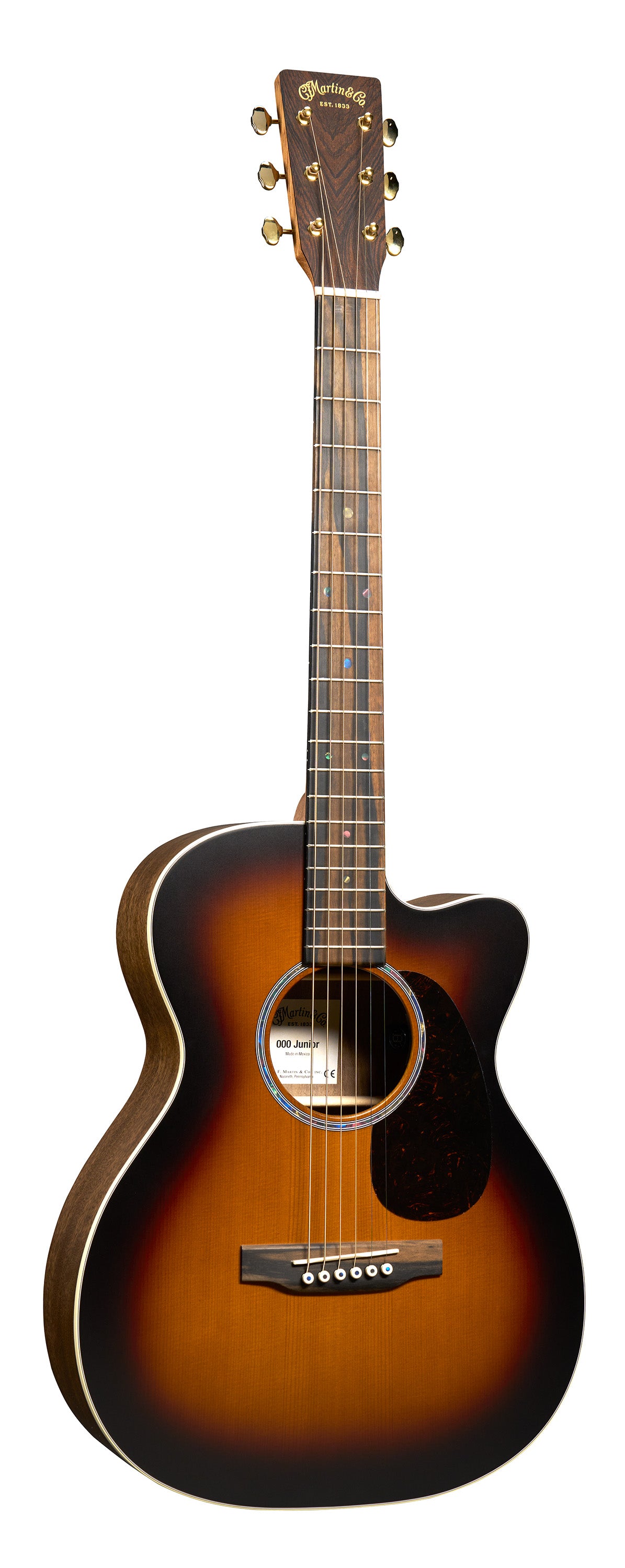 Đàn Guitar Acoustic Martin 000C Jr E Walnut Burst Junior Series