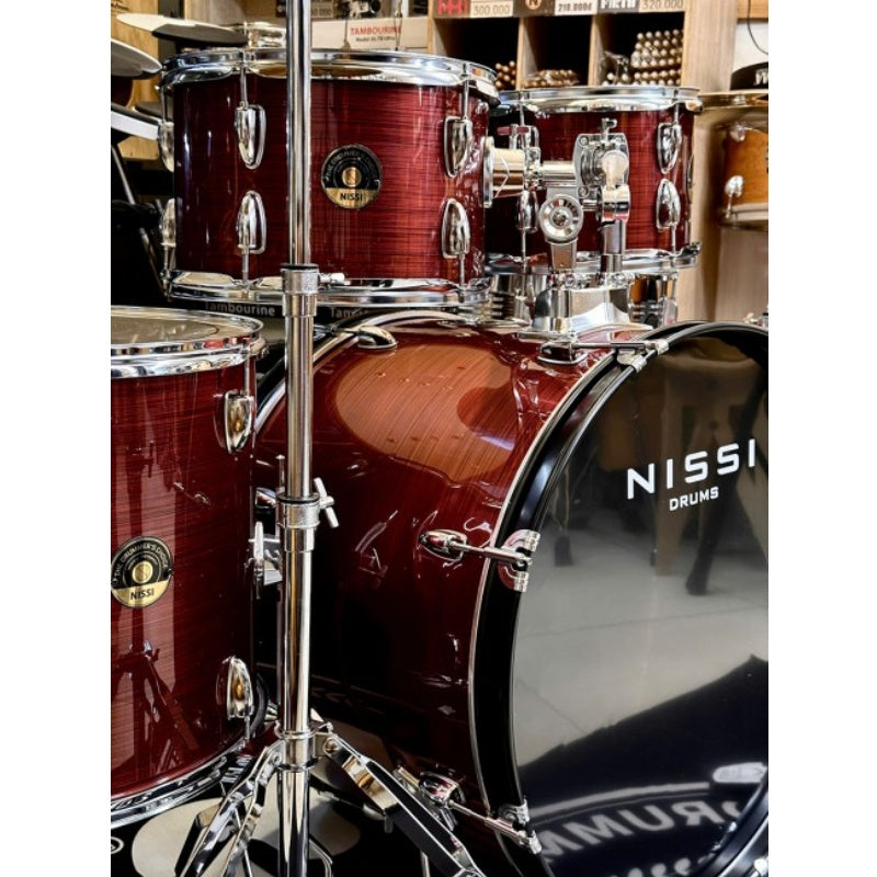 Trống Cơ Nissi Drums Set Ply Wood 5-Pcs w/Cymbal + Hardware (22"/10"/12"/14"/16")
