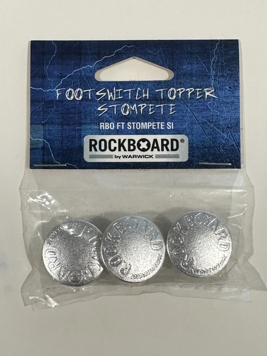 Nút Mở Rộng Footswitch RockBoard StomPete Footswitch Topper Silver, Pack of 3-Mai Nguyên Music