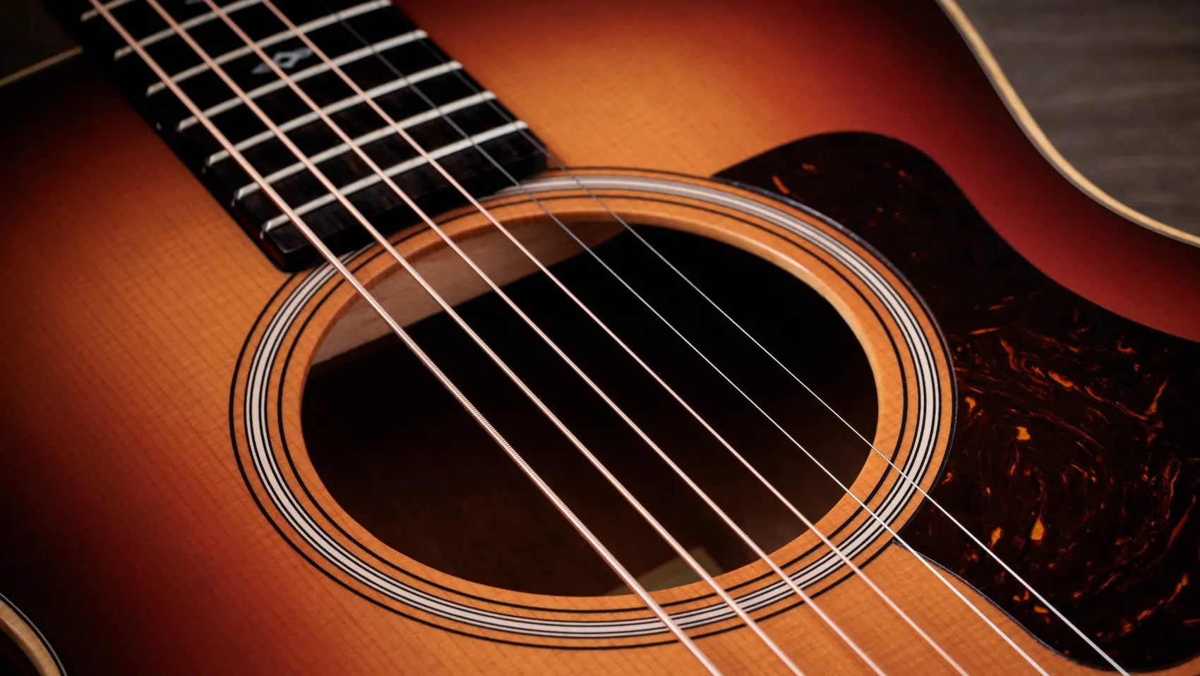 Đàn Guitar Acoustic Taylor Sunset Blvd GS Mini-e Rosewood - Sunset Edgeburst