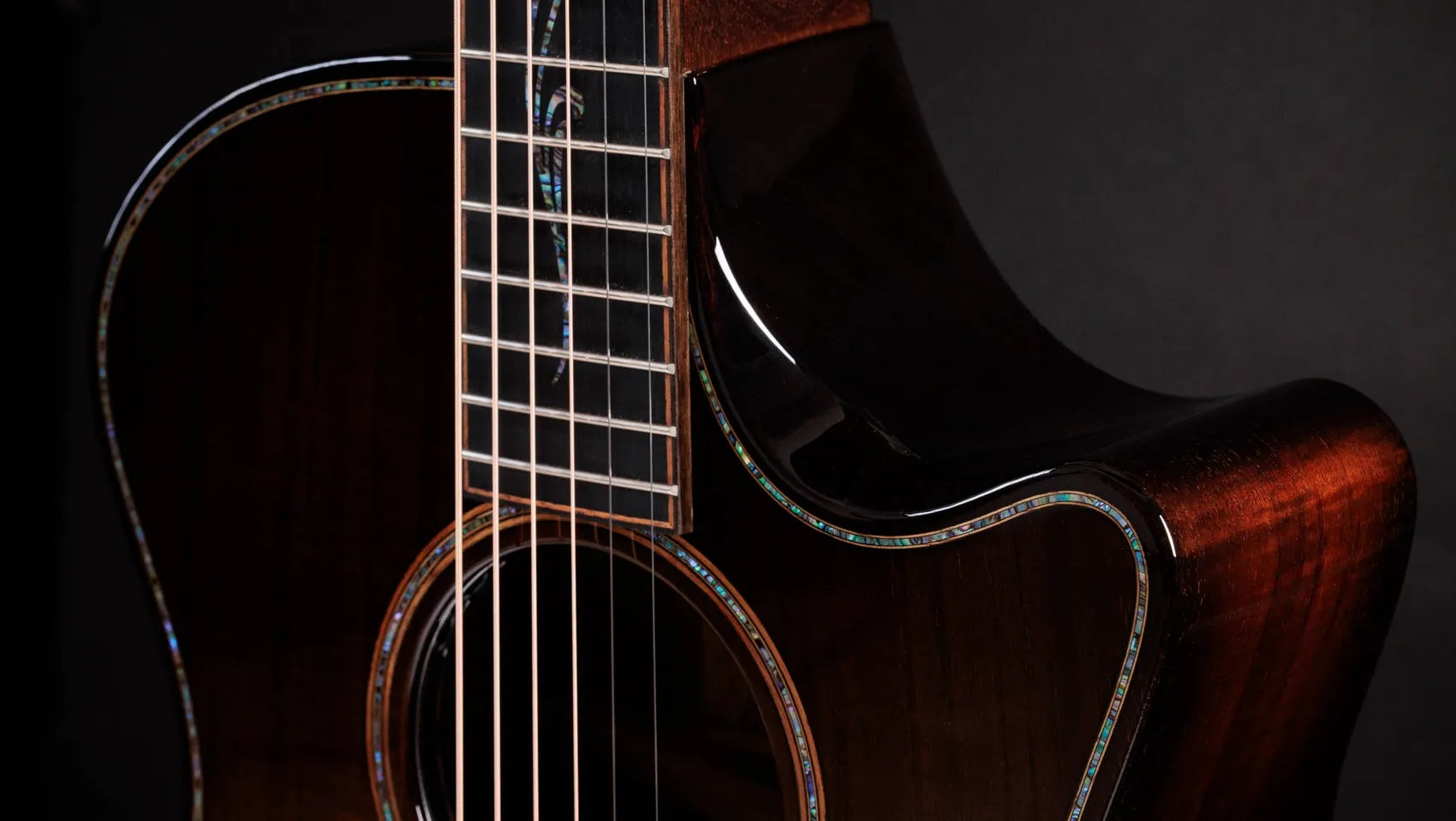 Đàn Guitar Acoustic Taylor Next Generation Builders Edition K24ce - Kona Edgeburst-Mai Nguyên Music