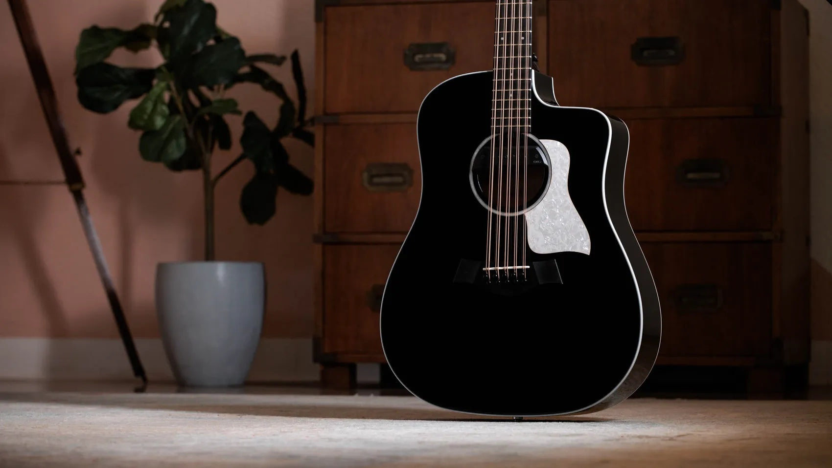 Đàn Guitar Acoustic 10-dây Taylor 250ce Plus Bajo Quinto - Black