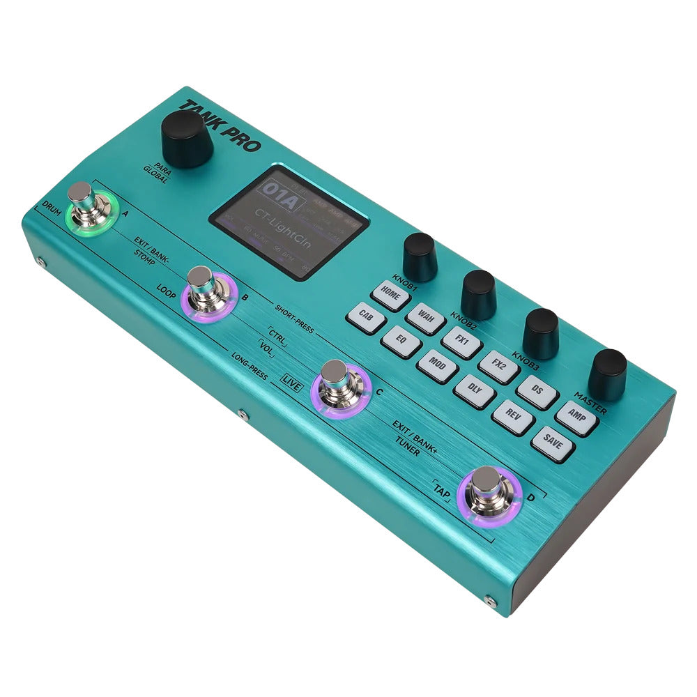 Pedal Guitar Multi Effect M-Vave Tank Pro