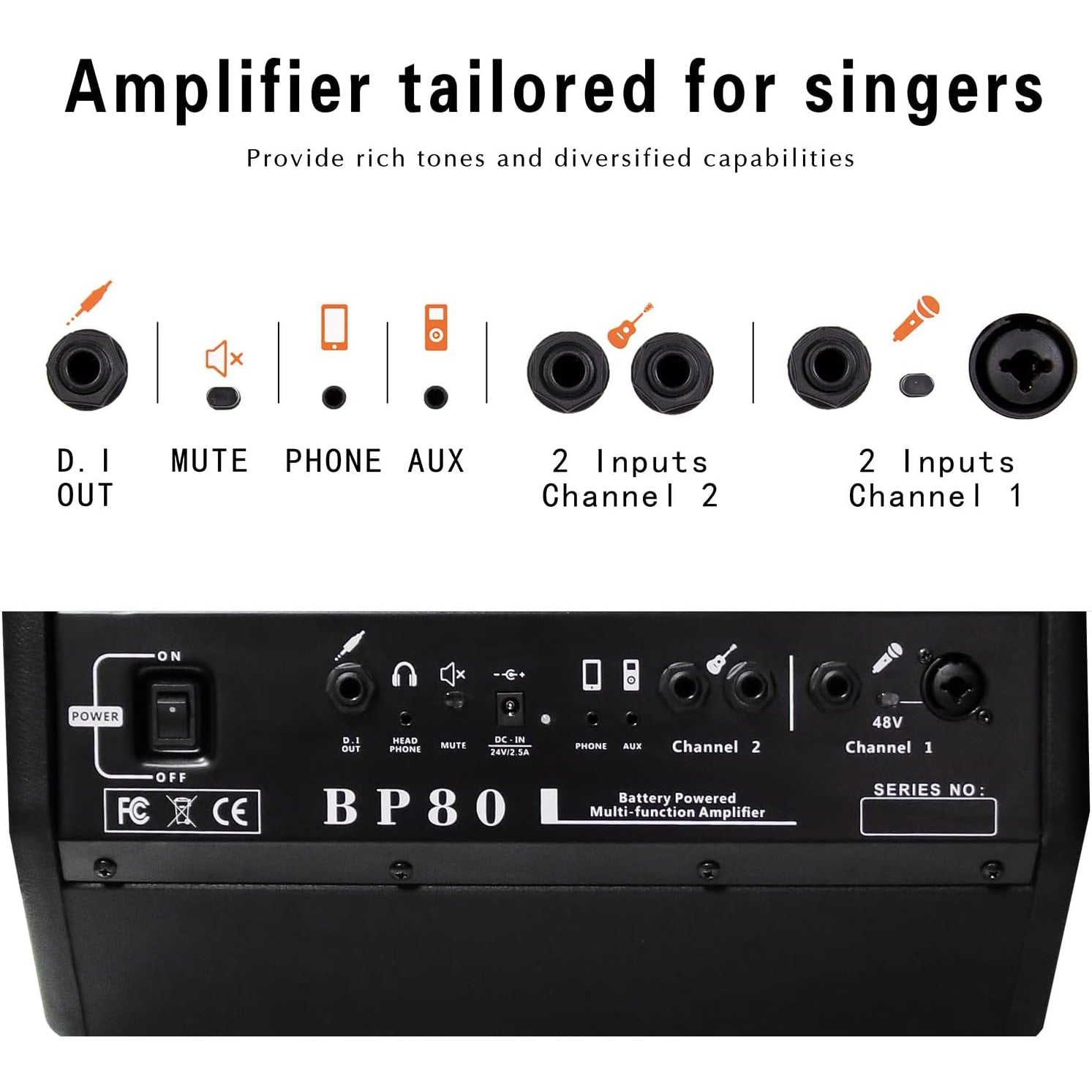 Amplifier Acoustic Guitar Coolmusic BP-80-Mai Nguyên Music