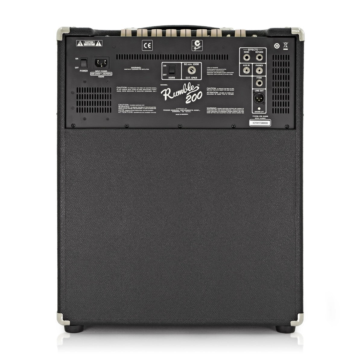 Amplifier Bass Guitar Fender Rumble 200 V3, 230V EU - Combo-Mai Nguyên Music