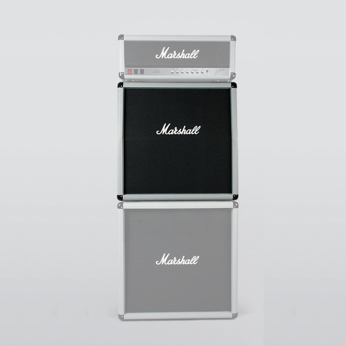 Amplifier Cabinet Angled Extension Marshall 2551AV 280W 4x12 Silver Jubilee-Mai Nguyên Music