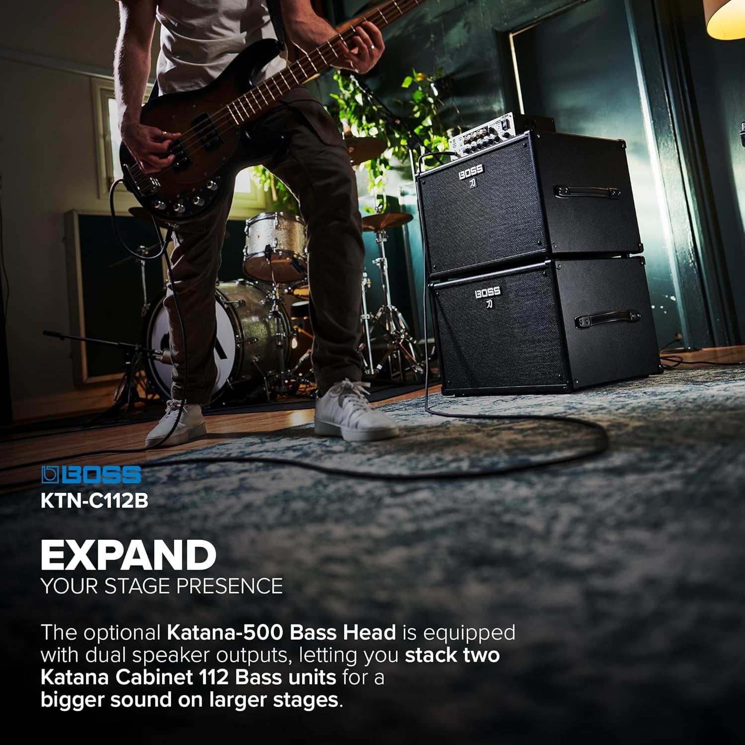 Amplifier Cabinet Boss Katana C112B Bass 1x12" 500-watt-Mai Nguyên Music