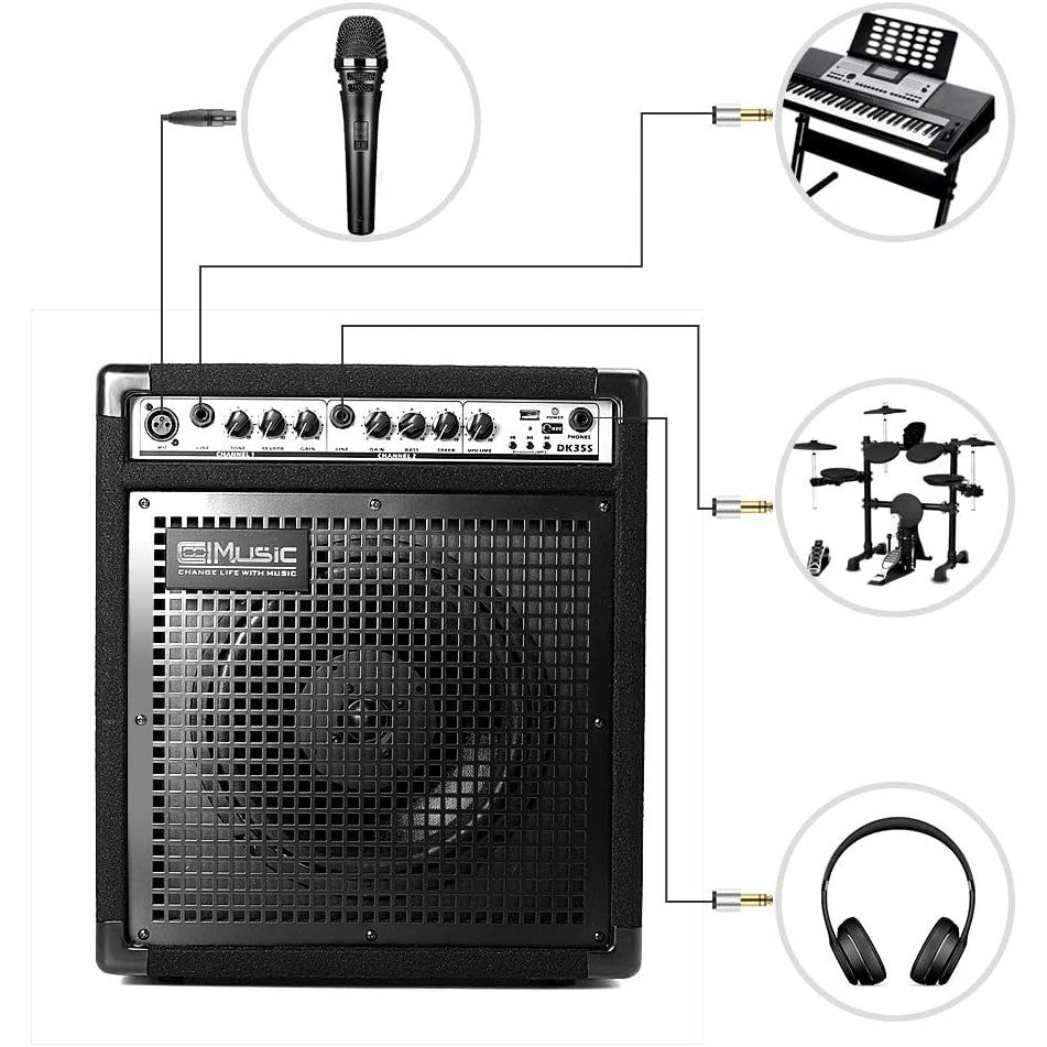 Amplifier Đa Năng Coolmusic DK-35S 50W Bluetooth-Mai Nguyên Music