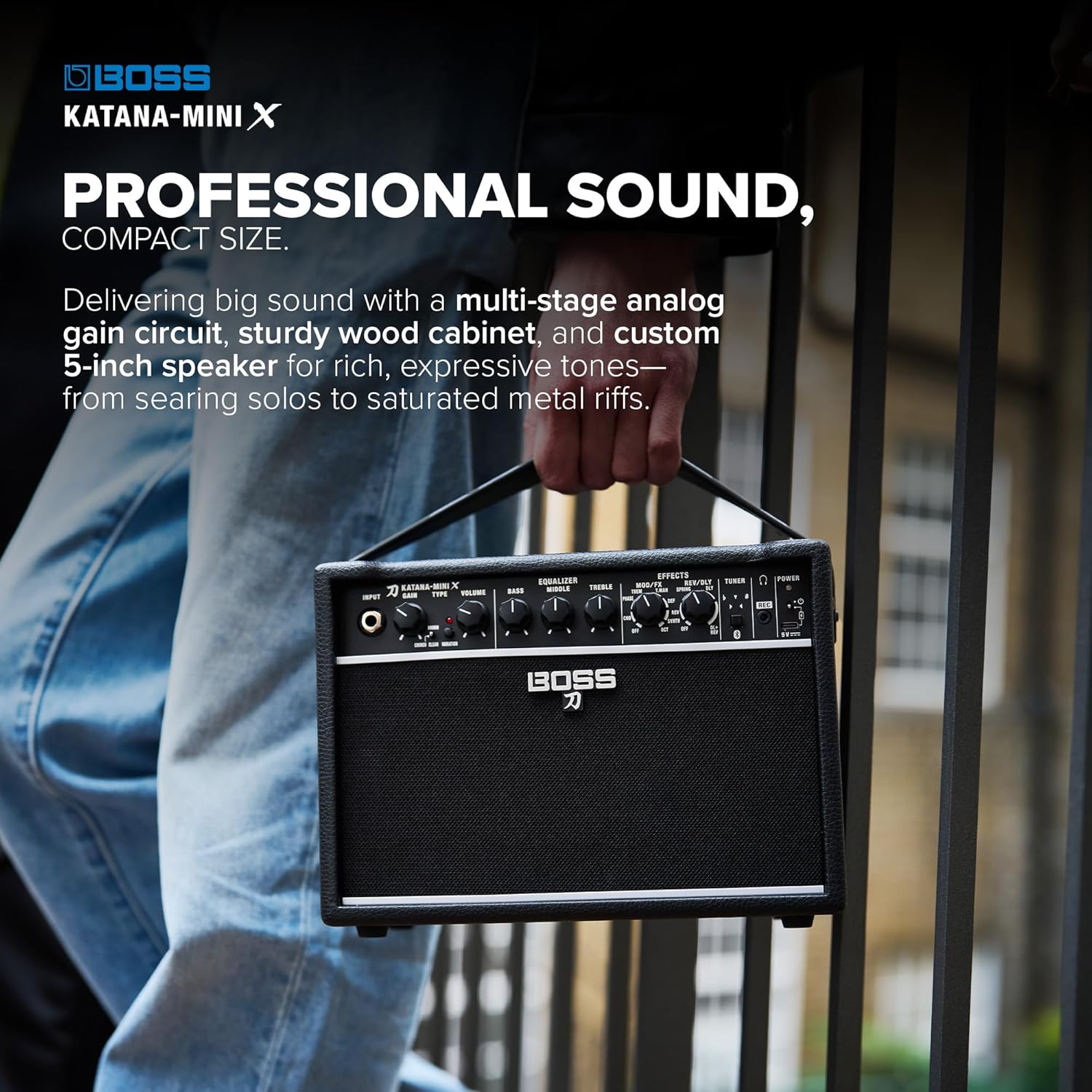 Amplifier Guitar Boss Katana Mini X 10-watt - Combo-Mai Nguyên Music