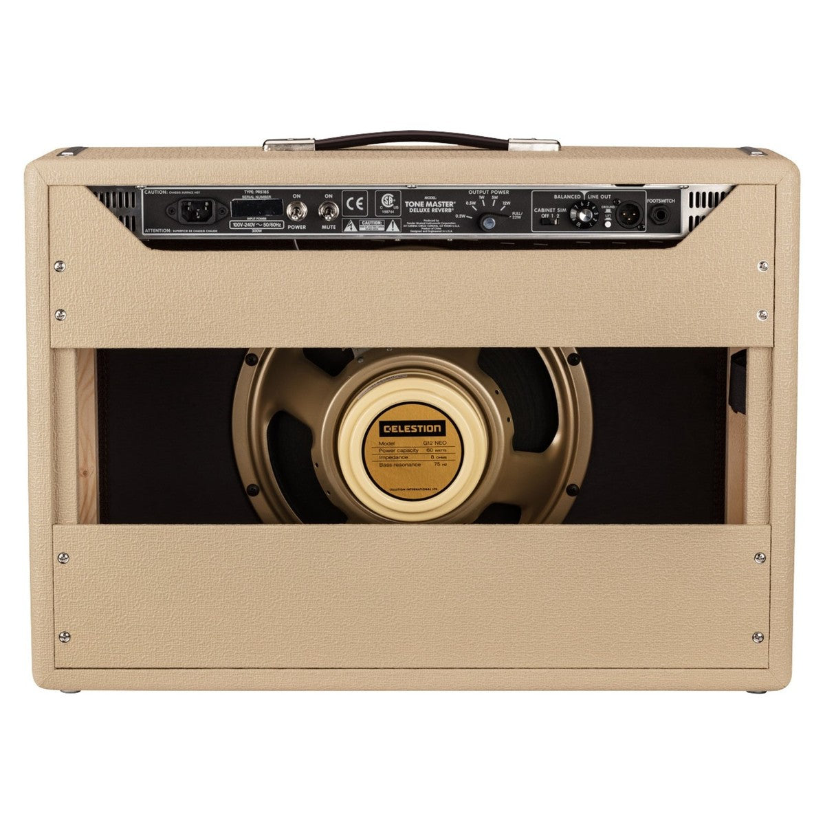 Amplifier Guitar Fender Tone Master Deluxe Reverb Blonde, 230V UK - Combo-Mai Nguyên Music