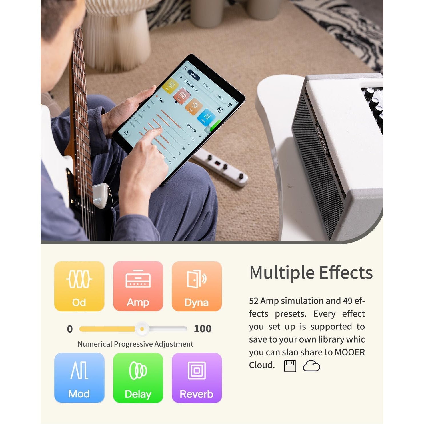 Amplifier Guitar Mooer SD30i - Combo-Mai Nguyên Music