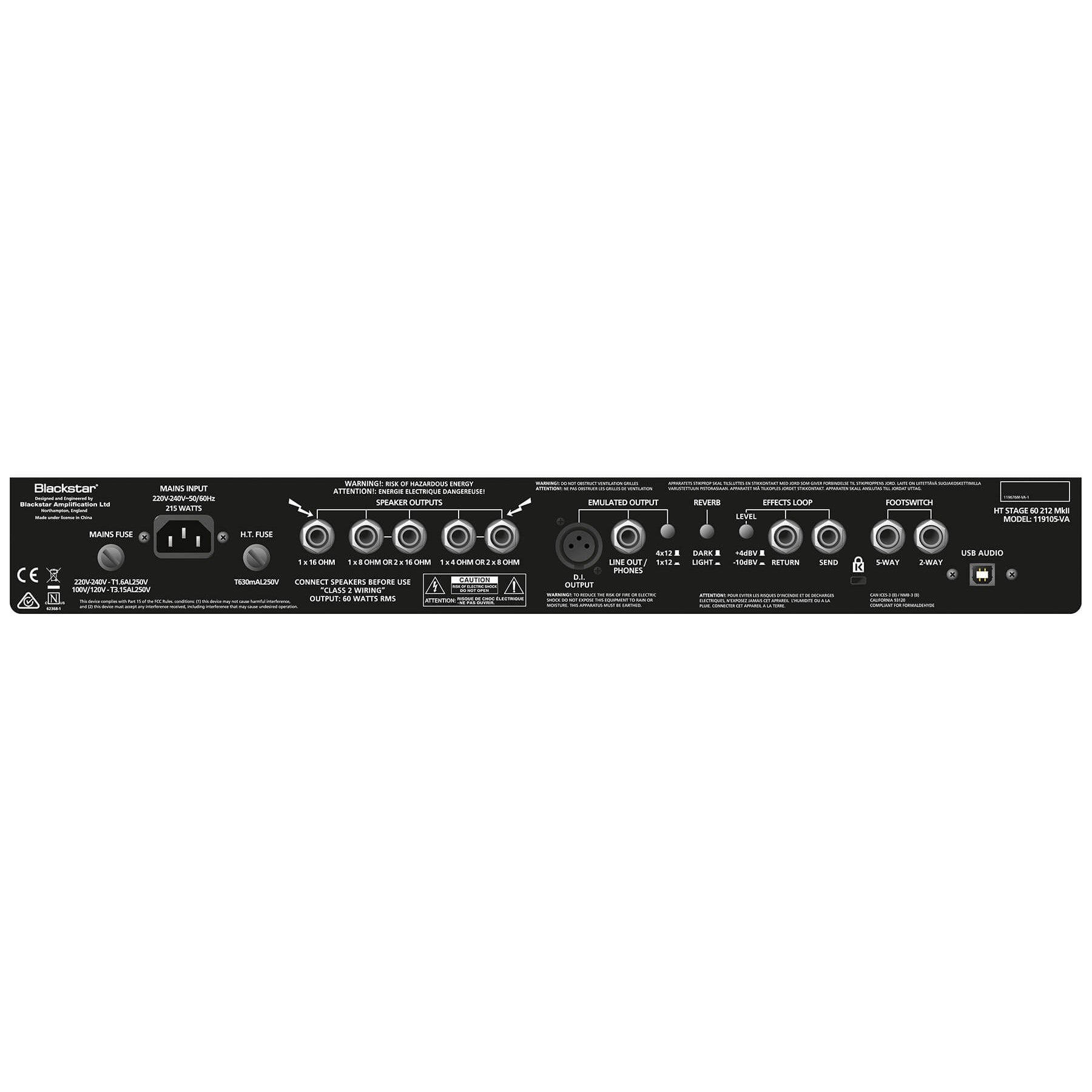 Amplifier Tube Blackstar HT Stage 60 212 MkII 2x12" 60-watt - Combo-Mai Nguyên Music