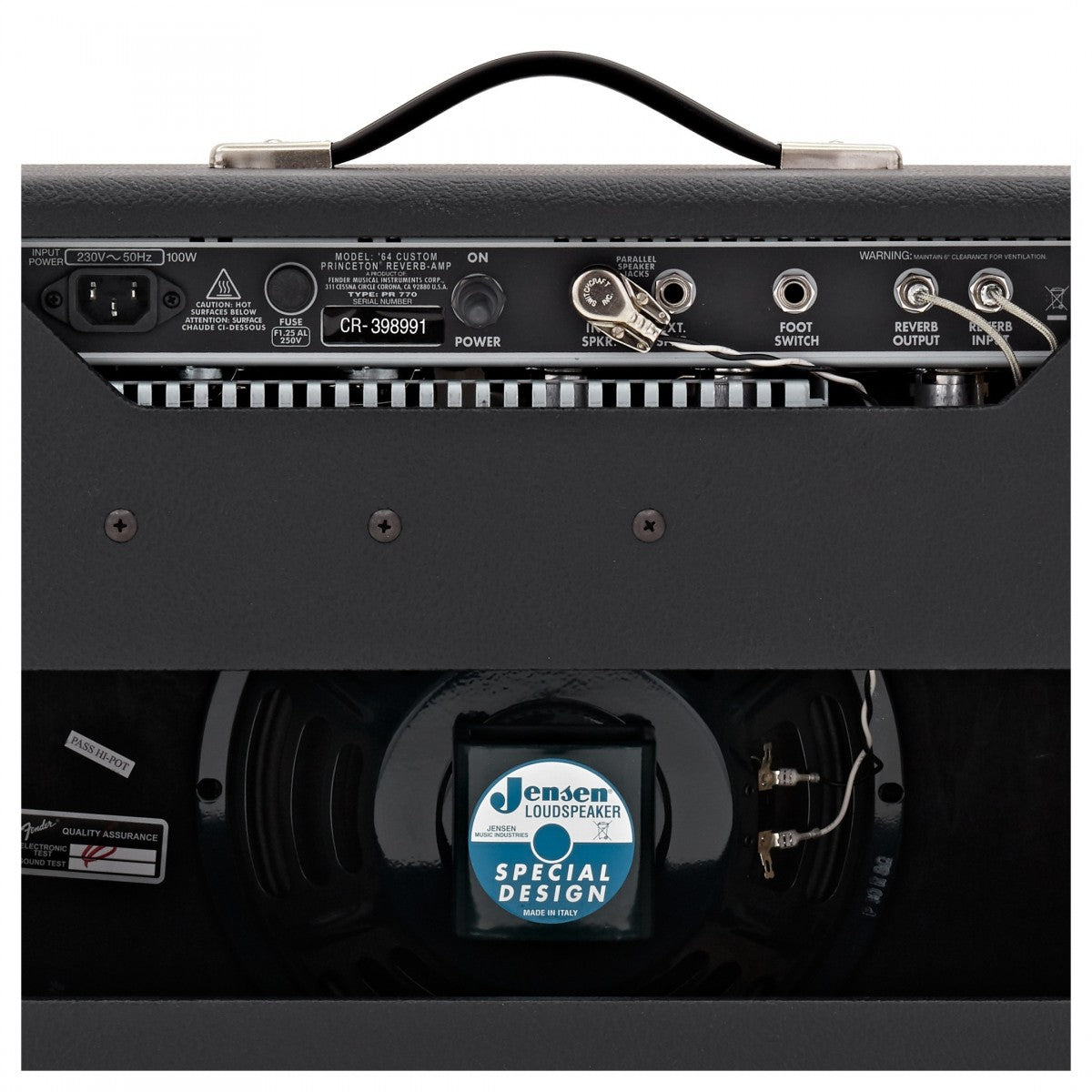 Amplifier Tube Guitar Fender American 64 Custom Princeton Reverb, 230V UK - Combo-Mai Nguyên Music