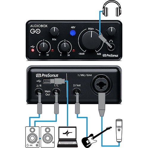 Audio Interface PreSonus AudioBox GO-Mai Nguyên Music