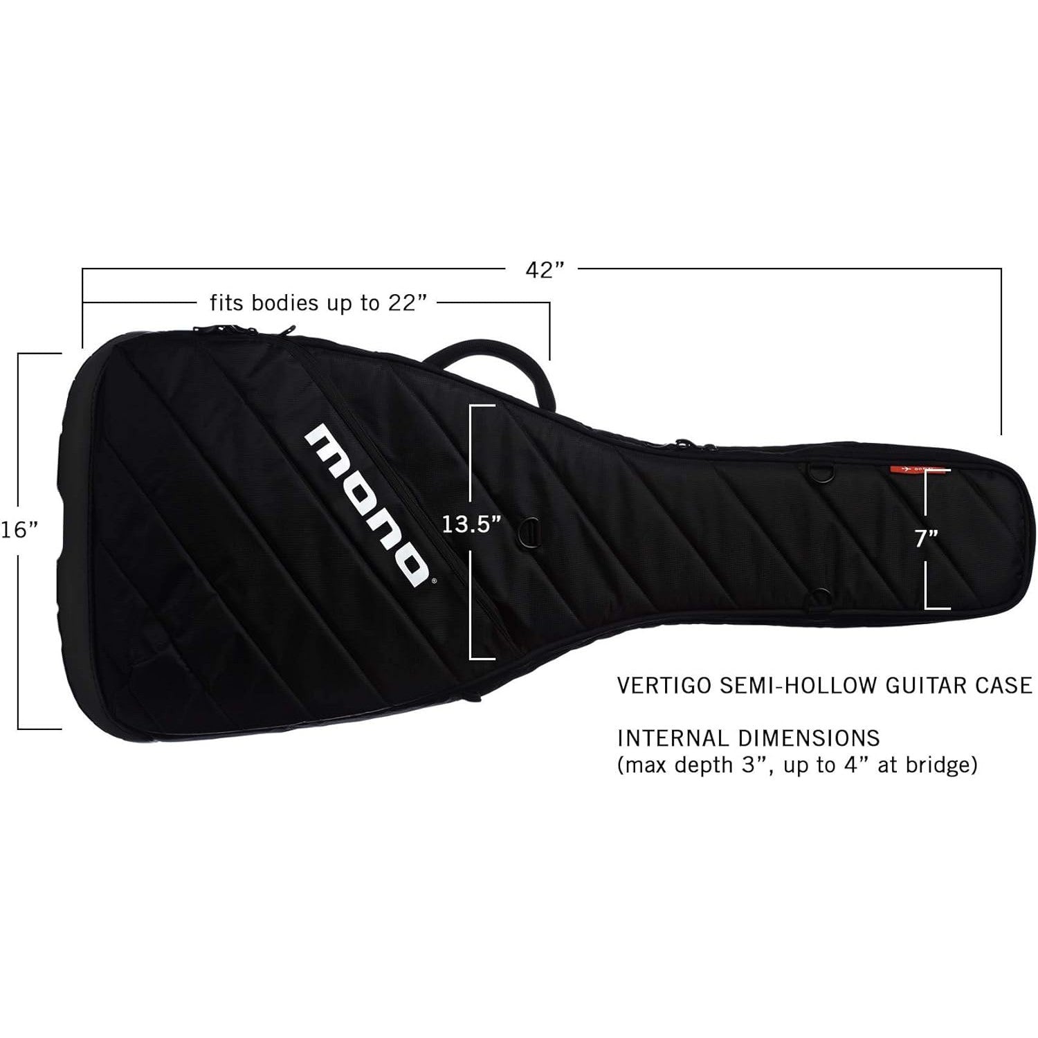 Bao Đàn Guitar Điện Mono Vertigo Semi Hollow-Mai Nguyên Music