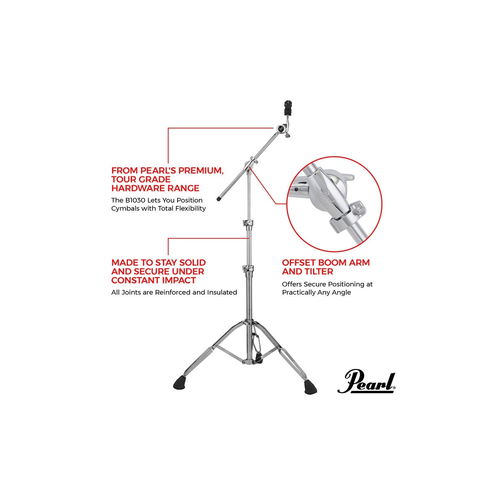 Chân Boom Cymbal Pearl B1030-Mai Nguyên Music
