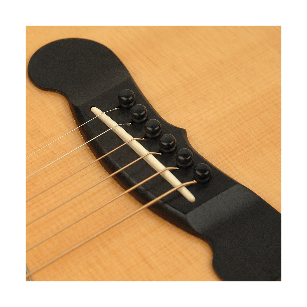 D'Addario PWPS1 Wood Bridge Pins with End Pin, Set of 7, Ebony-Mai Nguyên Music