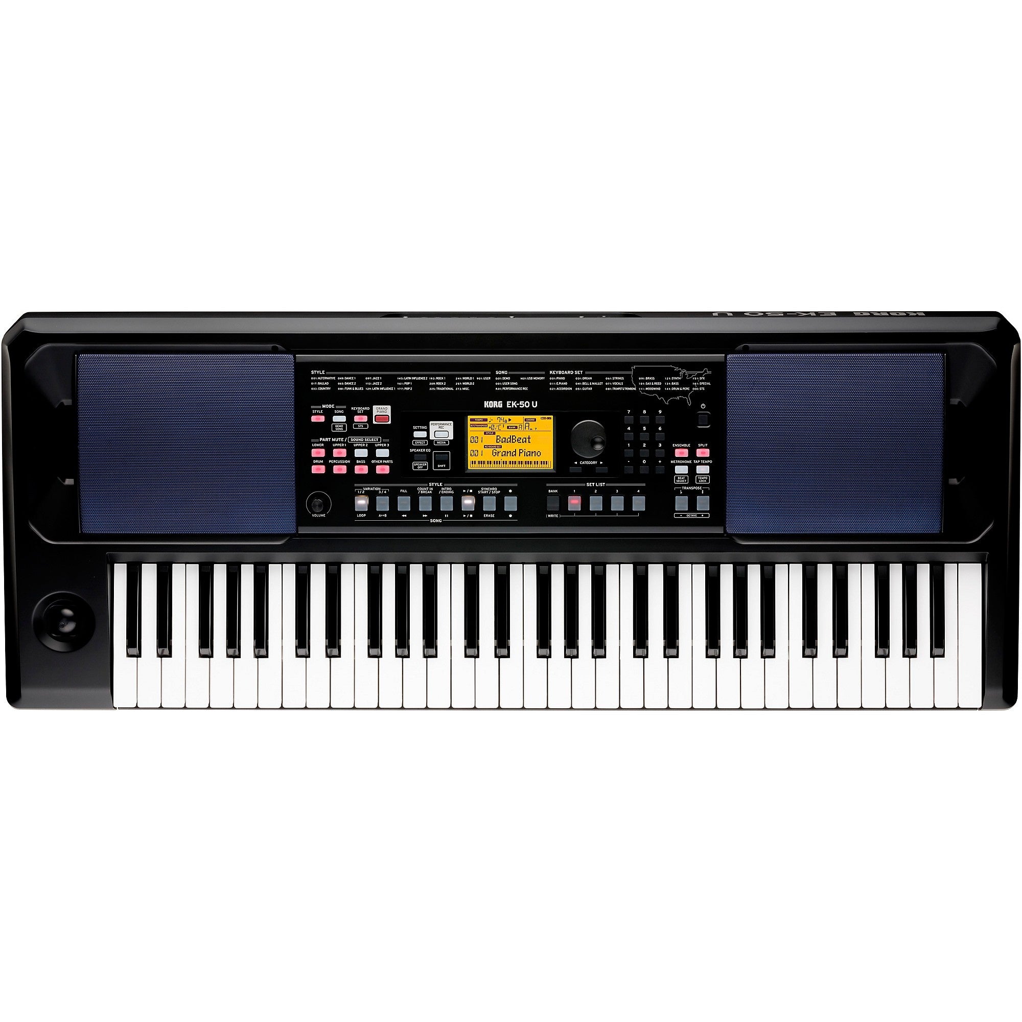 Đàn Entertainer Keyboard Korg EK-50 U 61-Phím-Mai Nguyên Music