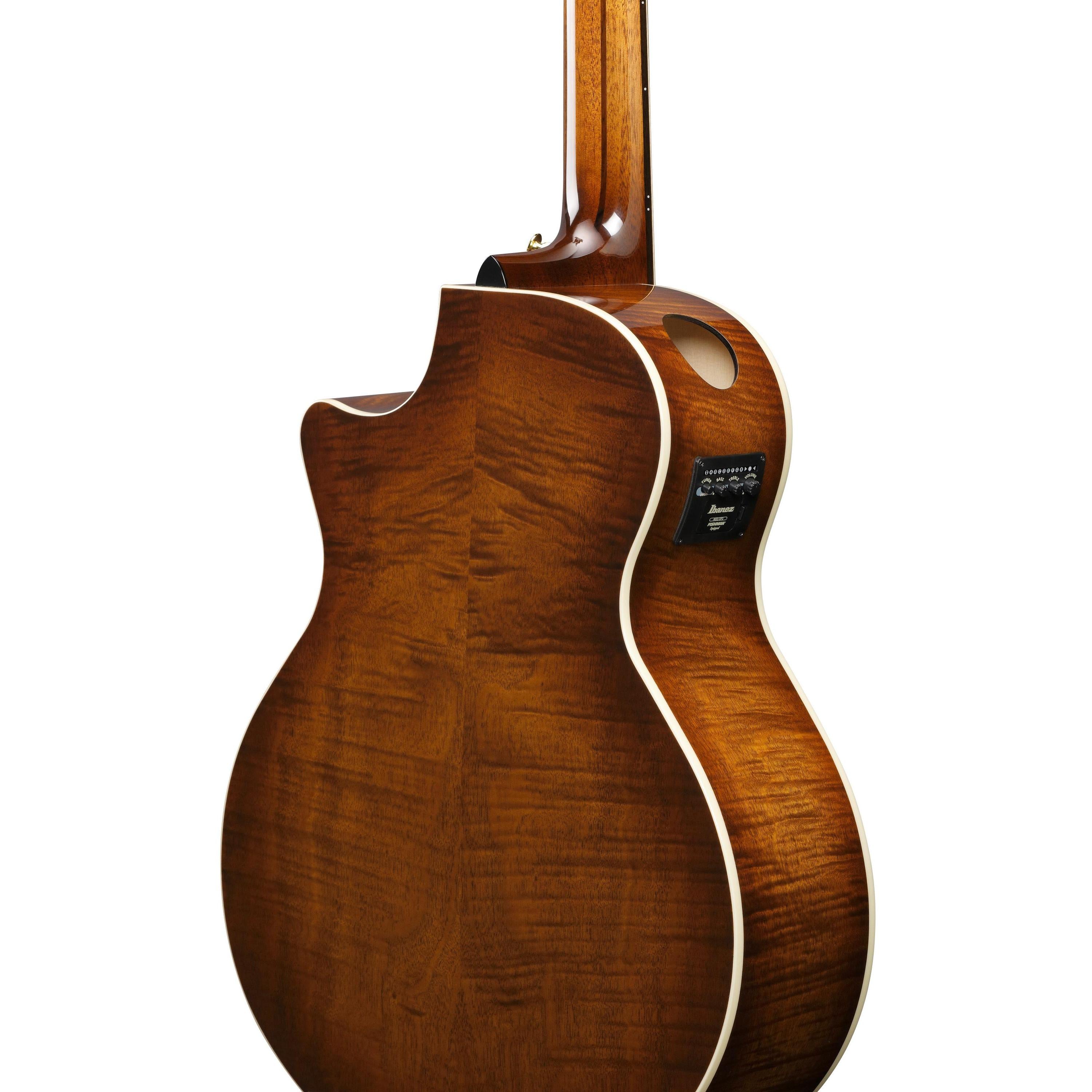 Đàn Guitar Acoustic 7-dây Ibanez AE3007FMH - Tobacco Edge Burst High Gloss-Mai Nguyên Music