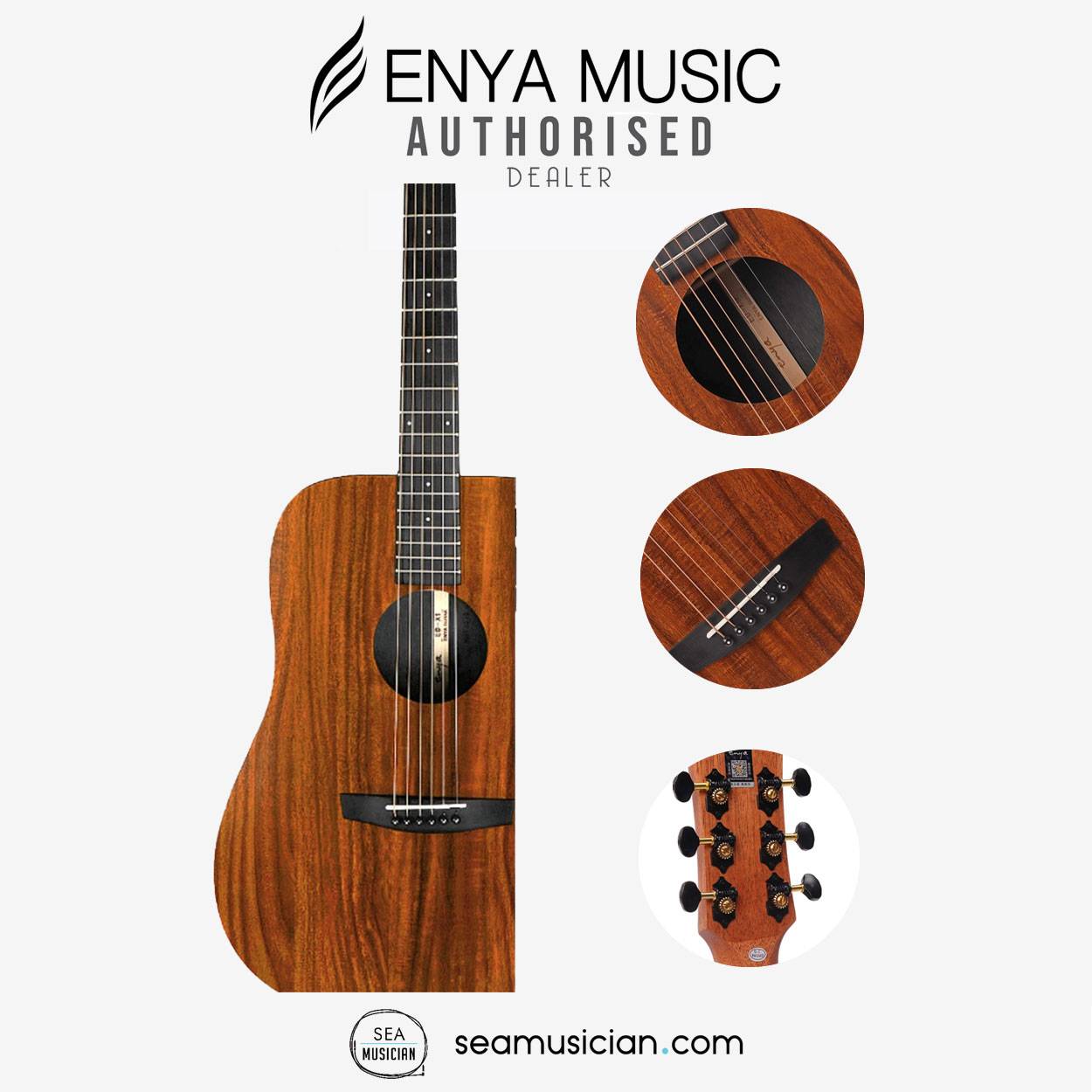 Đàn Guitar Acoustic Enya ED-X1 - Size 41"-Mai Nguyên Music
