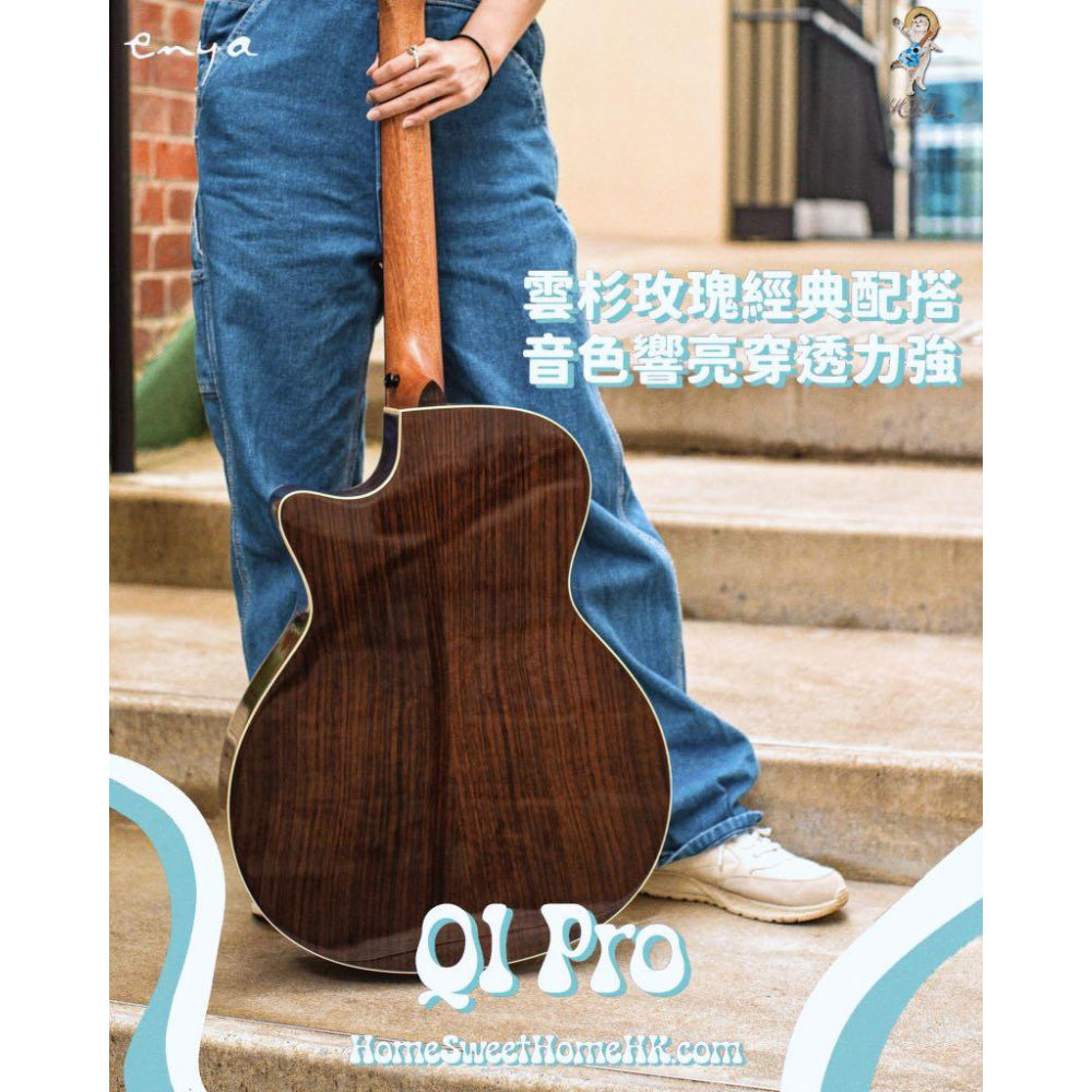 Đàn Guitar Acoustic Enya EGA-Q1 EQ Pro AcousticPlus - Size 41"-Mai Nguyên Music