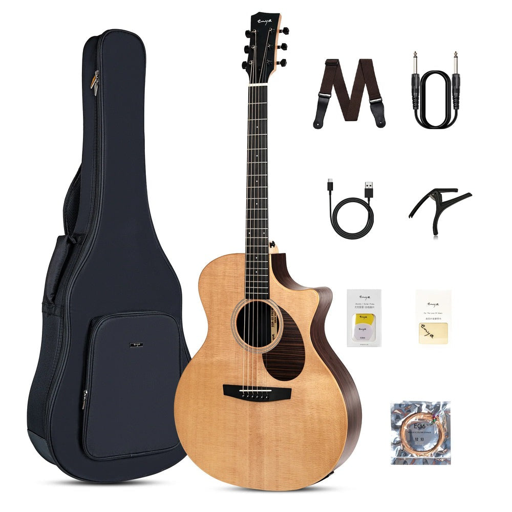 Đàn Guitar Acoustic Enya EGA-X1 Pro Max EQ SP1 AcousticPlus 2.0-Mai Nguyên Music
