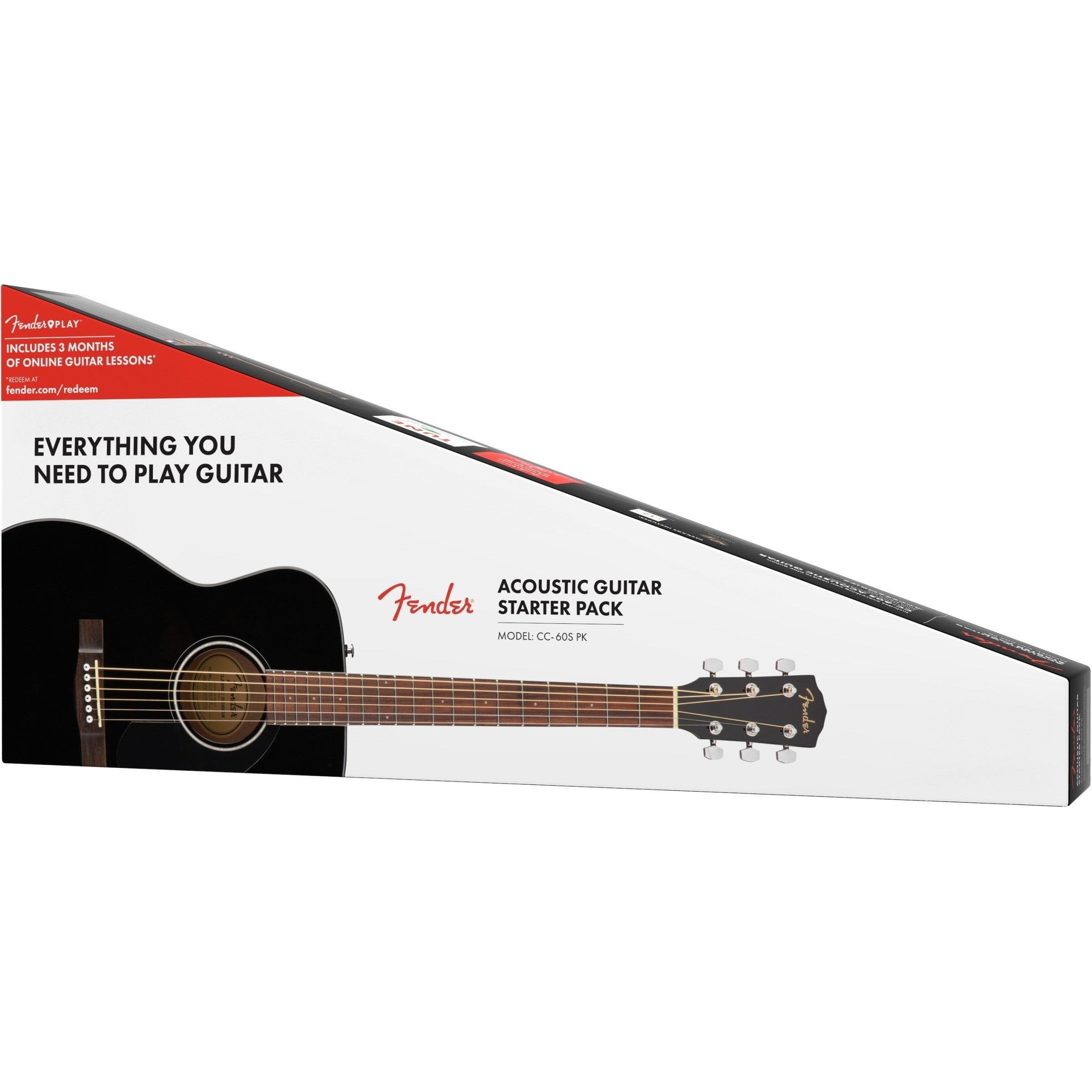 Đàn Guitar Acoustic Fender CC-60S Concert Pack V2, Black Acoustic Guitar-Mai Nguyên Music