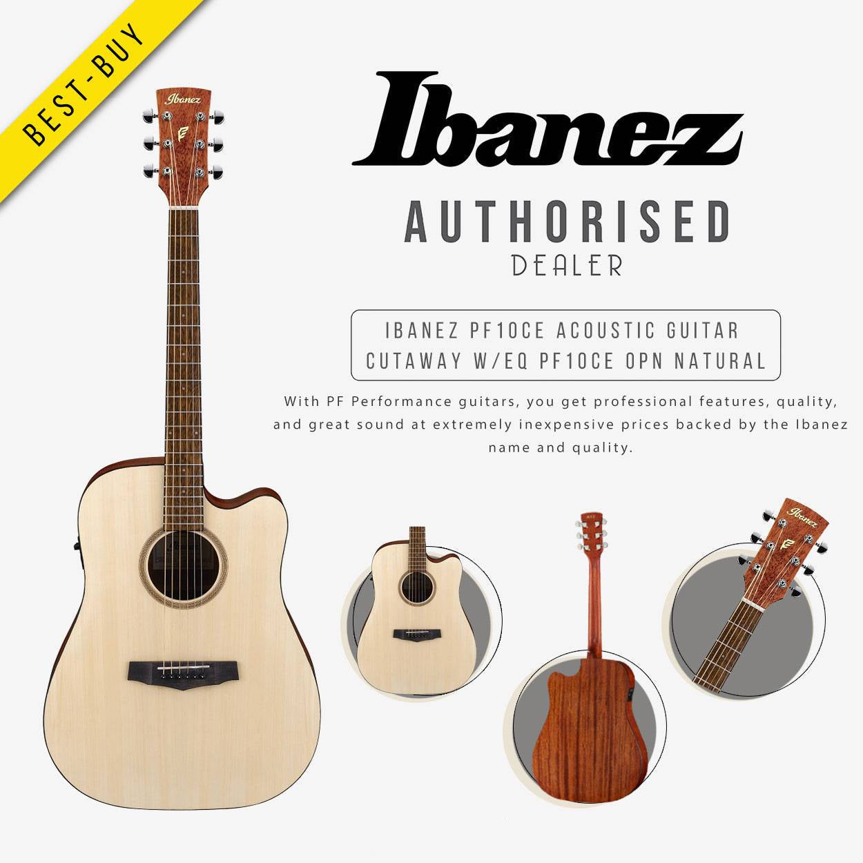 Đàn Guitar Acoustic Ibanez PF10CE-Mai Nguyên Music