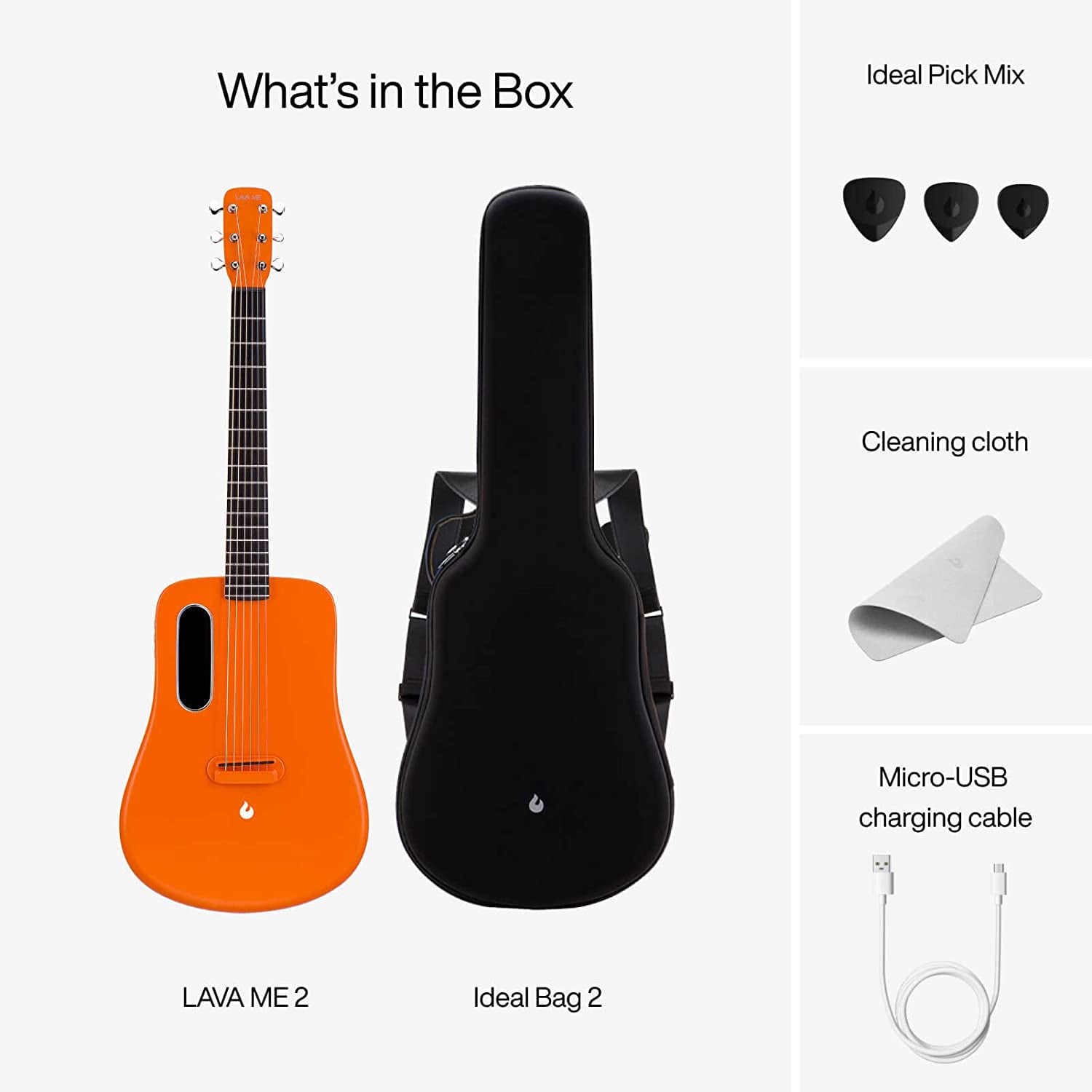 Đàn Guitar Acoustic LAVA ME 2 Size 36 w/Effect, Orange-Mai Nguyên Music