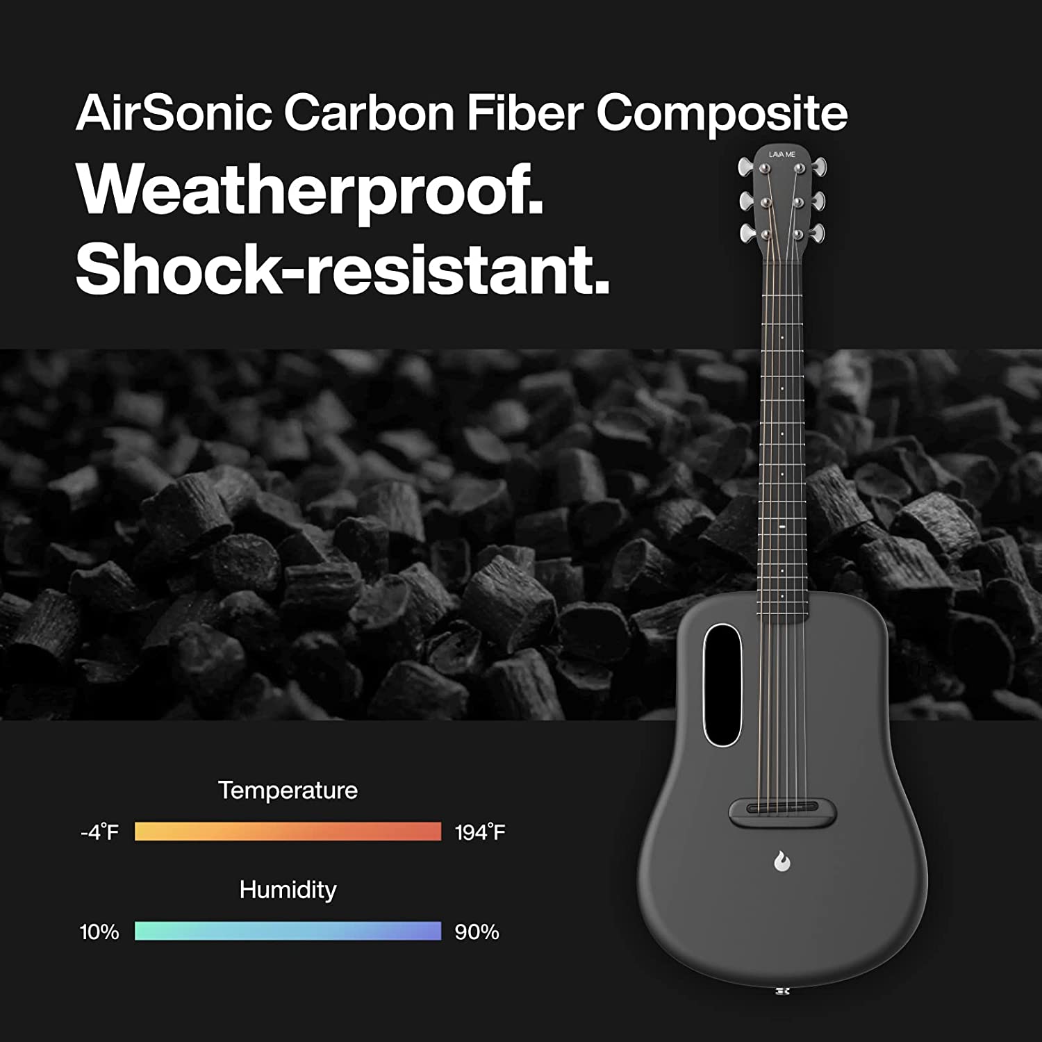 Đàn Guitar Acoustic LAVA ME 3 Size 38", Space Gray-Mai Nguyên Music