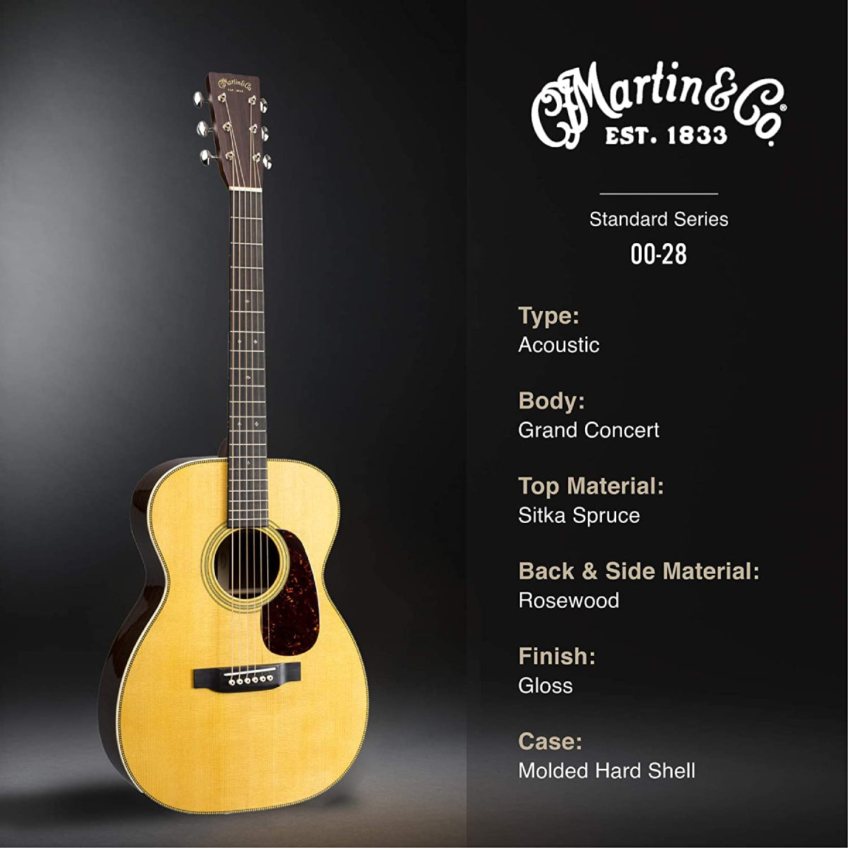 Đàn Guitar Acoustic Martin 00-28 Standard Series w/Case-Mai Nguyên Music