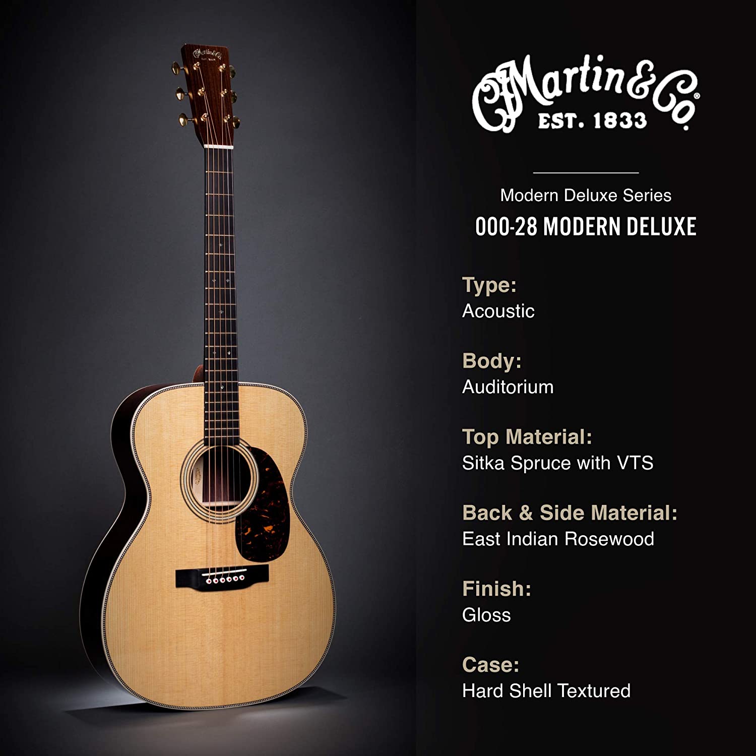 Đàn Guitar Acoustic Martin 000-28 Modern Deluxe Series w/Case-Mai Nguyên Music