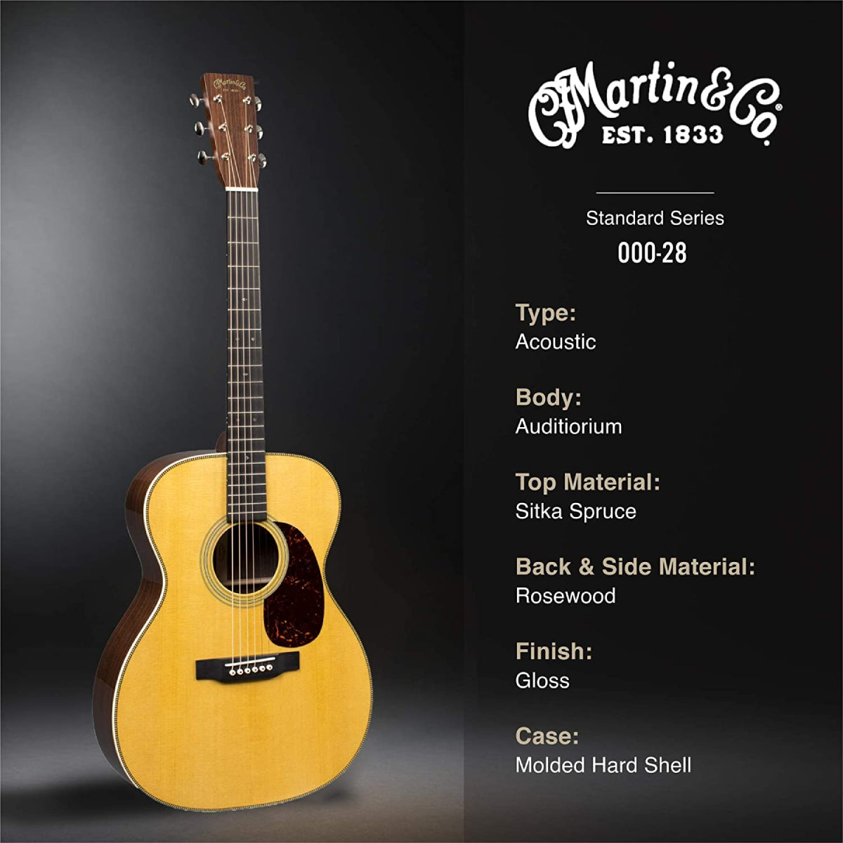 Đàn Guitar Acoustic Martin 000-28 Standard Series w/Case-Mai Nguyên Music