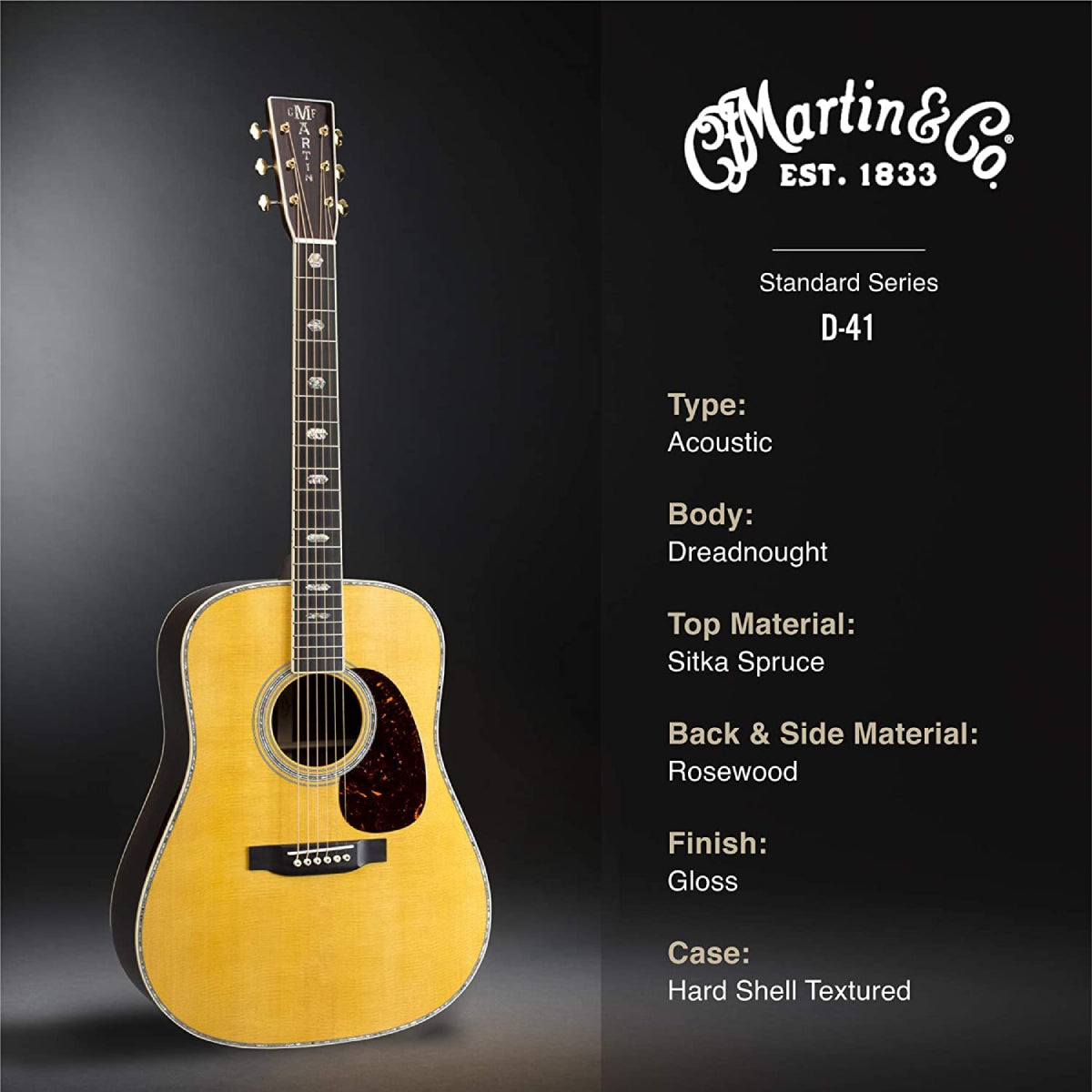 Đàn Guitar Acoustic Martin D-41 Standard Series w/Case-Mai Nguyên Music